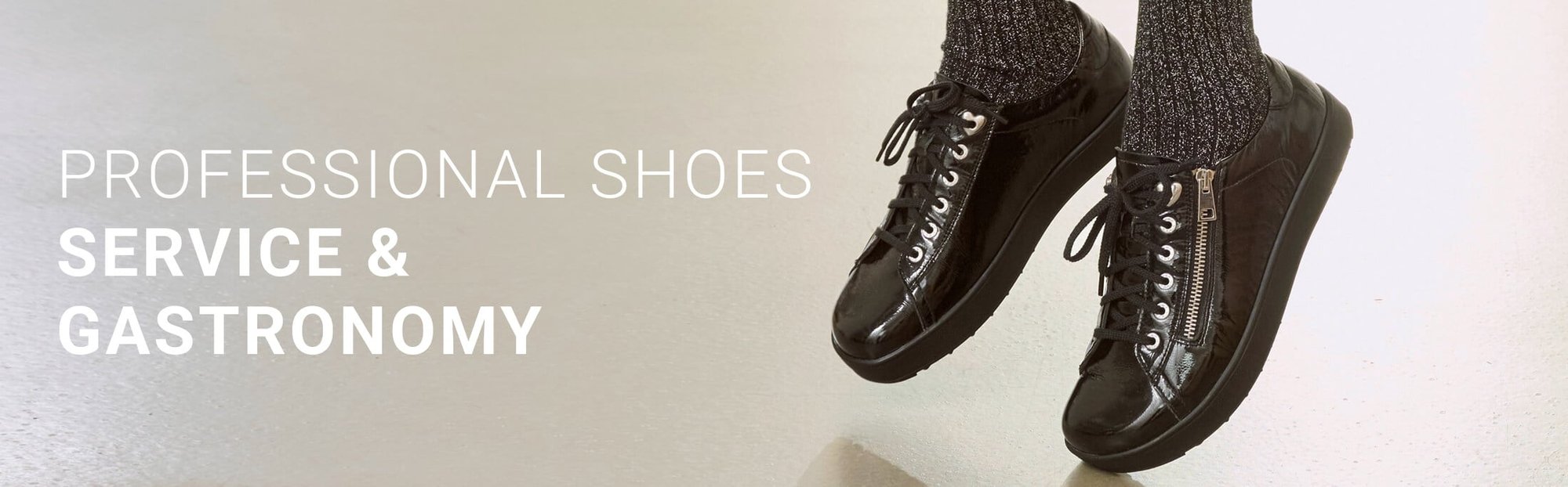 Black professional shoes for hospitality work