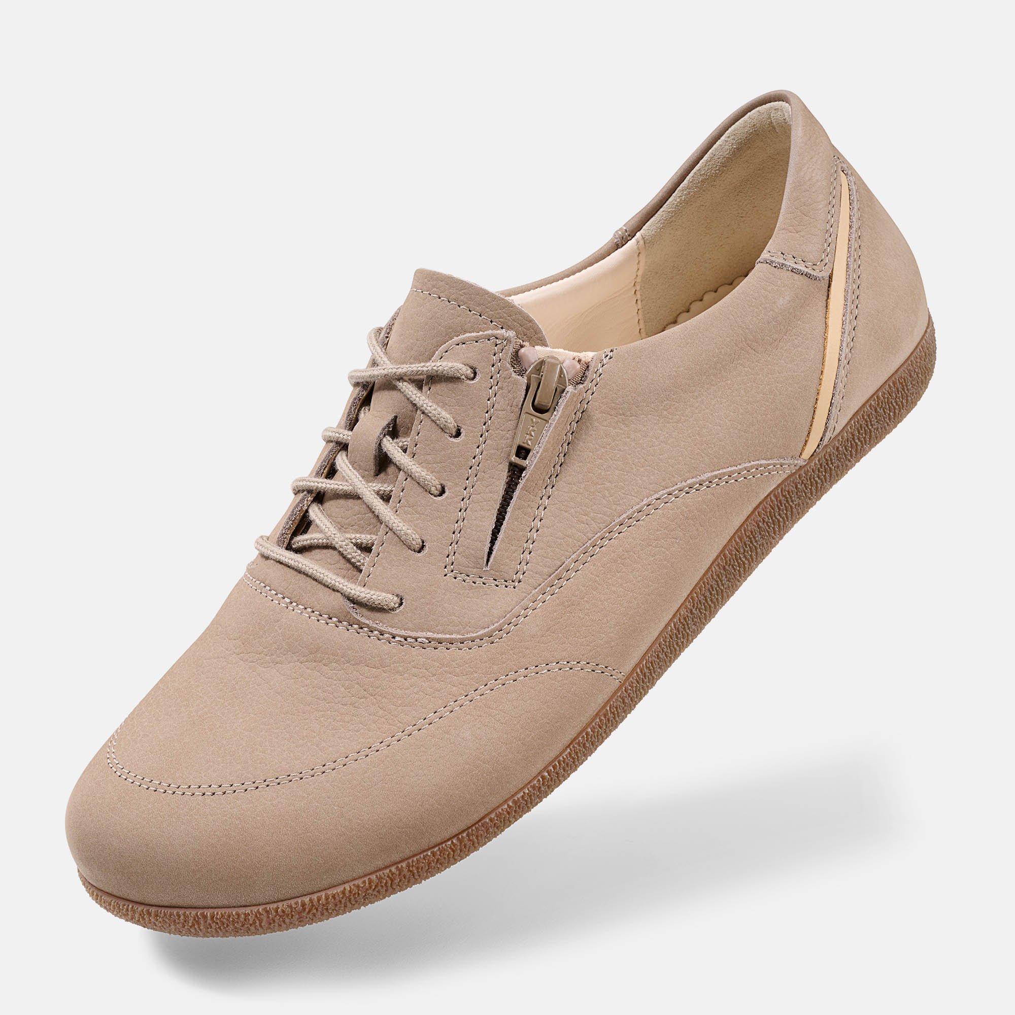 BÄR Schuhe Damenschuhe Clea in taupe aus Kalbnubuk, Lammnappa - Anlass: Alltag (Produktbild) BÄR Schuhe Damenschuhe Alltag Clea taupe Kalbnubuk, Lammnappa Produktbild