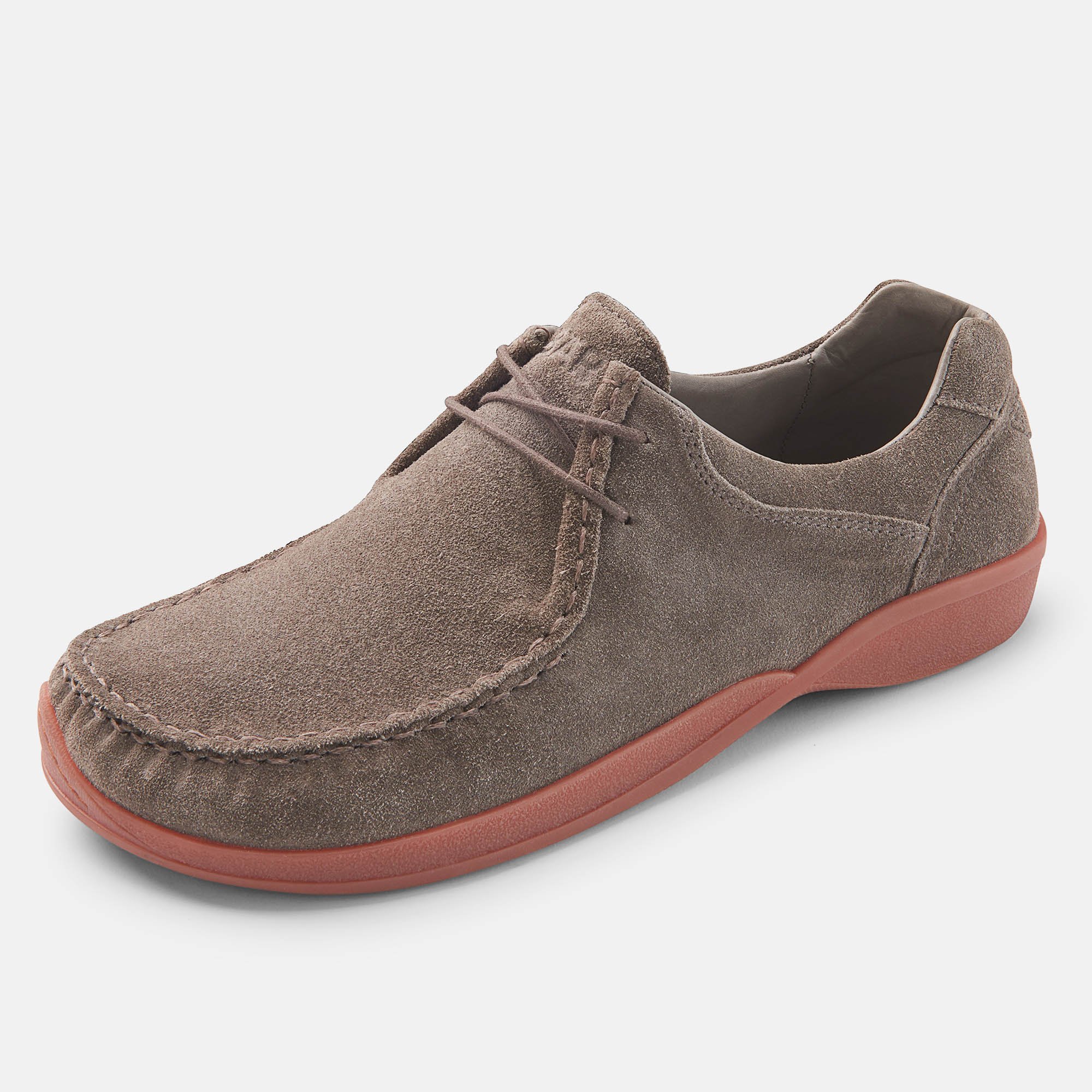BÄR Schuhe Herrenschuhe Agnello in graubraun aus Rindveloursleder - Anlass: Freizeitschuhe (Produktbild) BÄR Schuhe Herrenschuhe Freizeitschuhe Agnello graubraun Rindveloursleder Produktbild