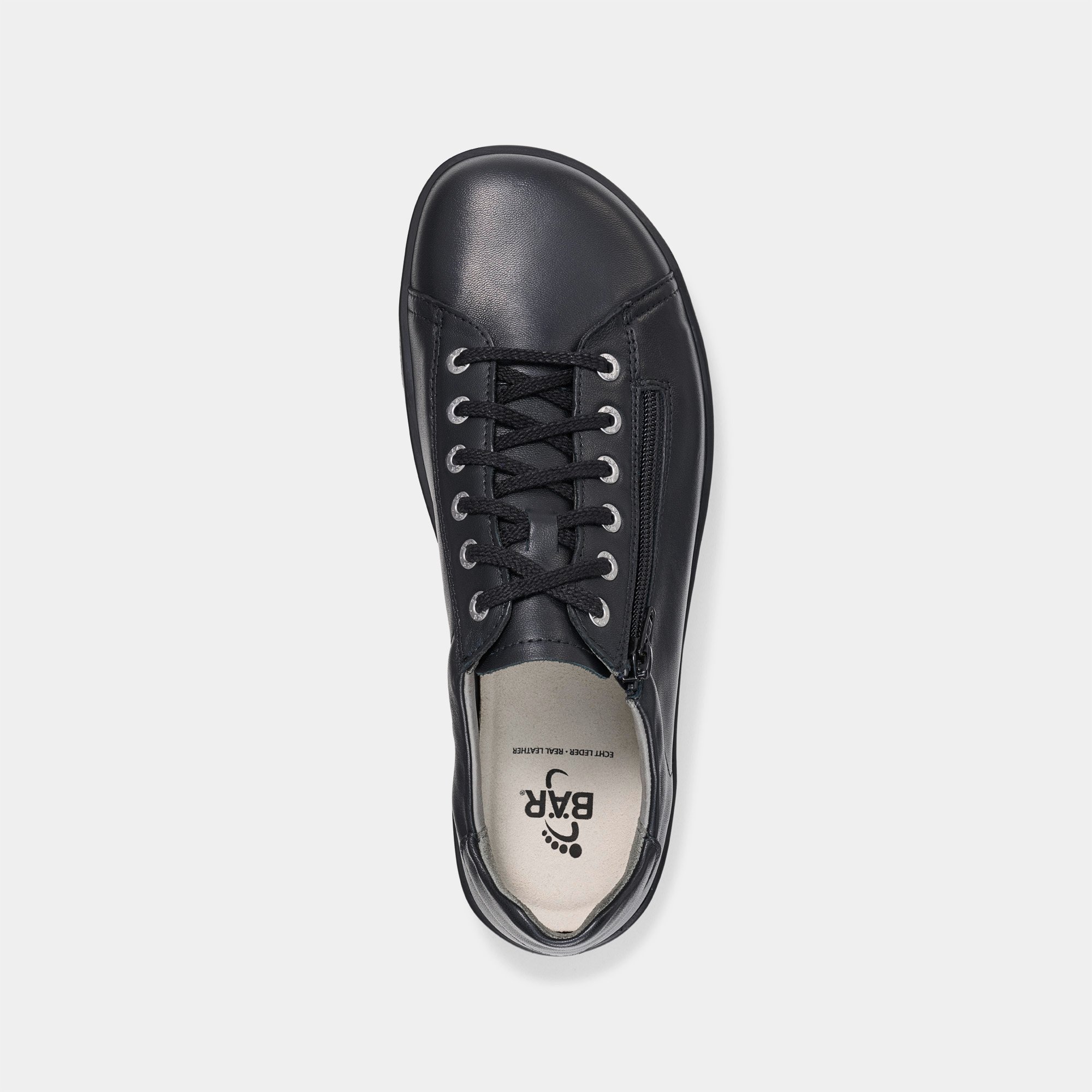 BÄR Schuhe Damenschuhe Margot in schwarz aus Lammnappaleder - Anlass: Freizeitschuhe (Ansicht von oben) BÄR Schuhe Damenschuhe Freizeitschuhe Margot schwarz Lammnappaleder Ansicht von oben