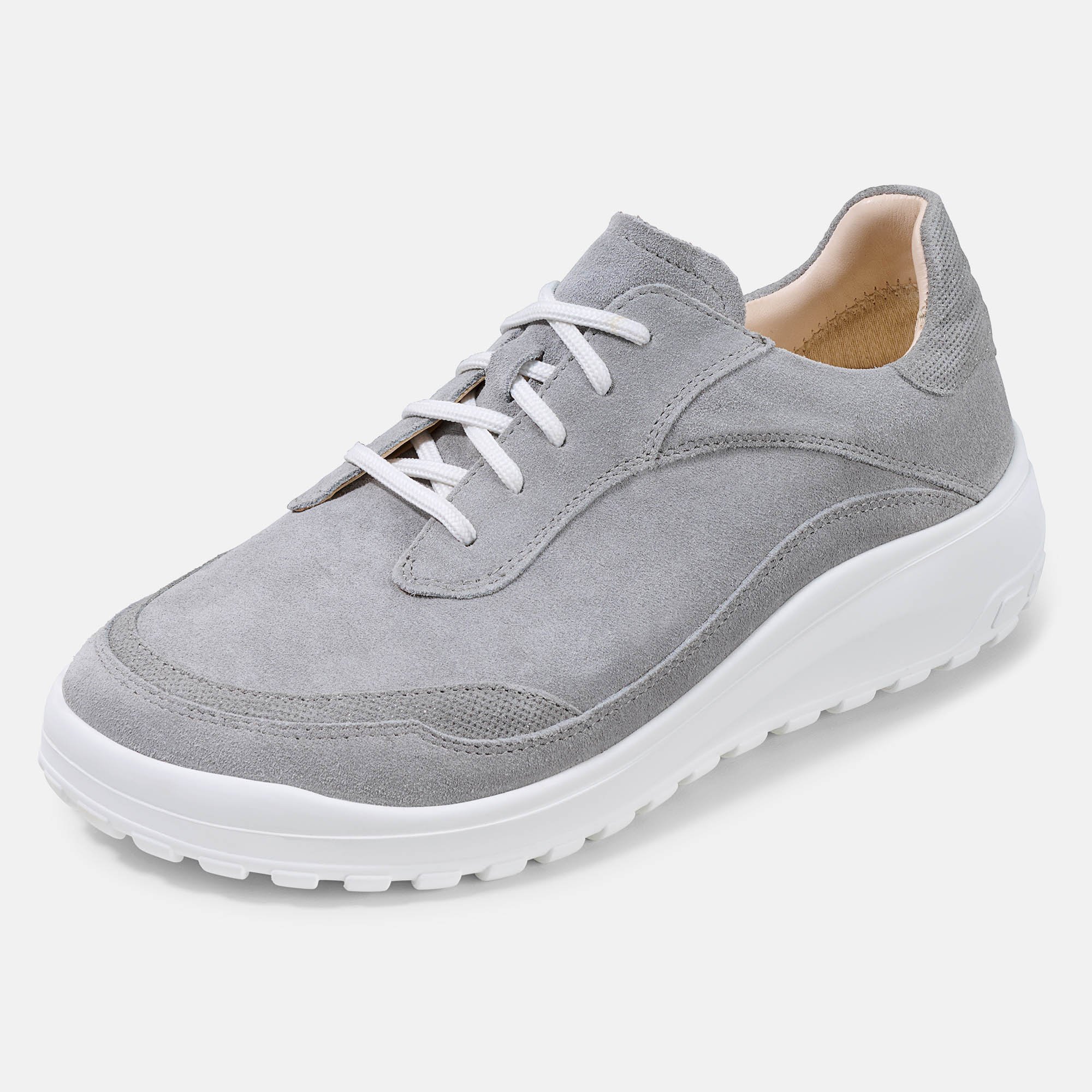 BÄR Schuhe Damenschuhe Quinn in grau aus Kalbveloursleder, Geprägtes Kalbveloursleder - Anlass: Alltag (Produktbild) BÄR Schuhe Damenschuhe Alltag Quinn grau Kalbveloursleder, Geprägtes Kalbveloursleder Produktbild