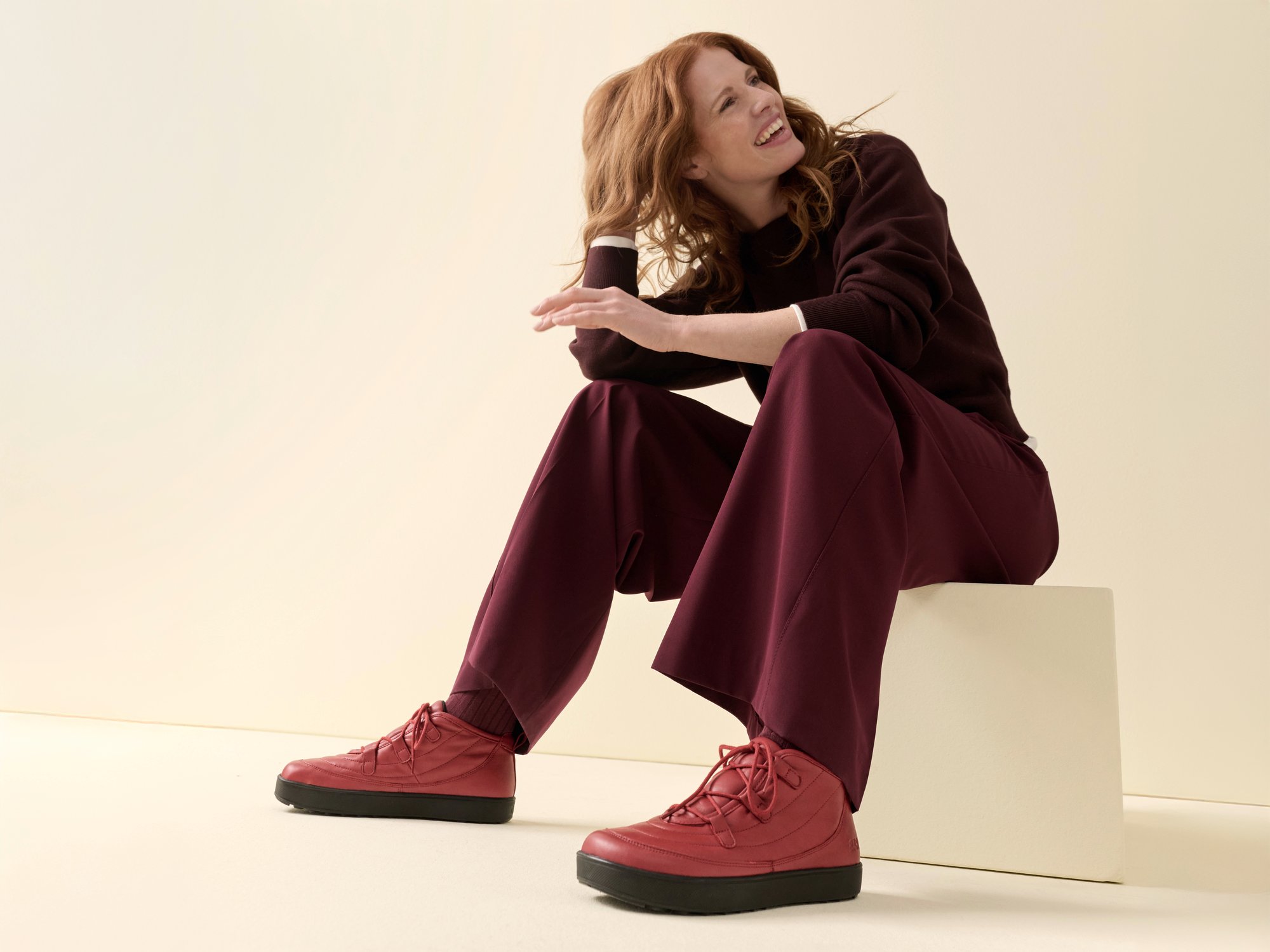 BÄR Schuhe Damenschuhe Lena in rot aus Lammnappaleder - Anlass: Freizeitschuhe (Emotionsbild) BÄR Schuhe Damenschuhe Freizeitschuhe Lena rot Lammnappaleder Emotionsbild