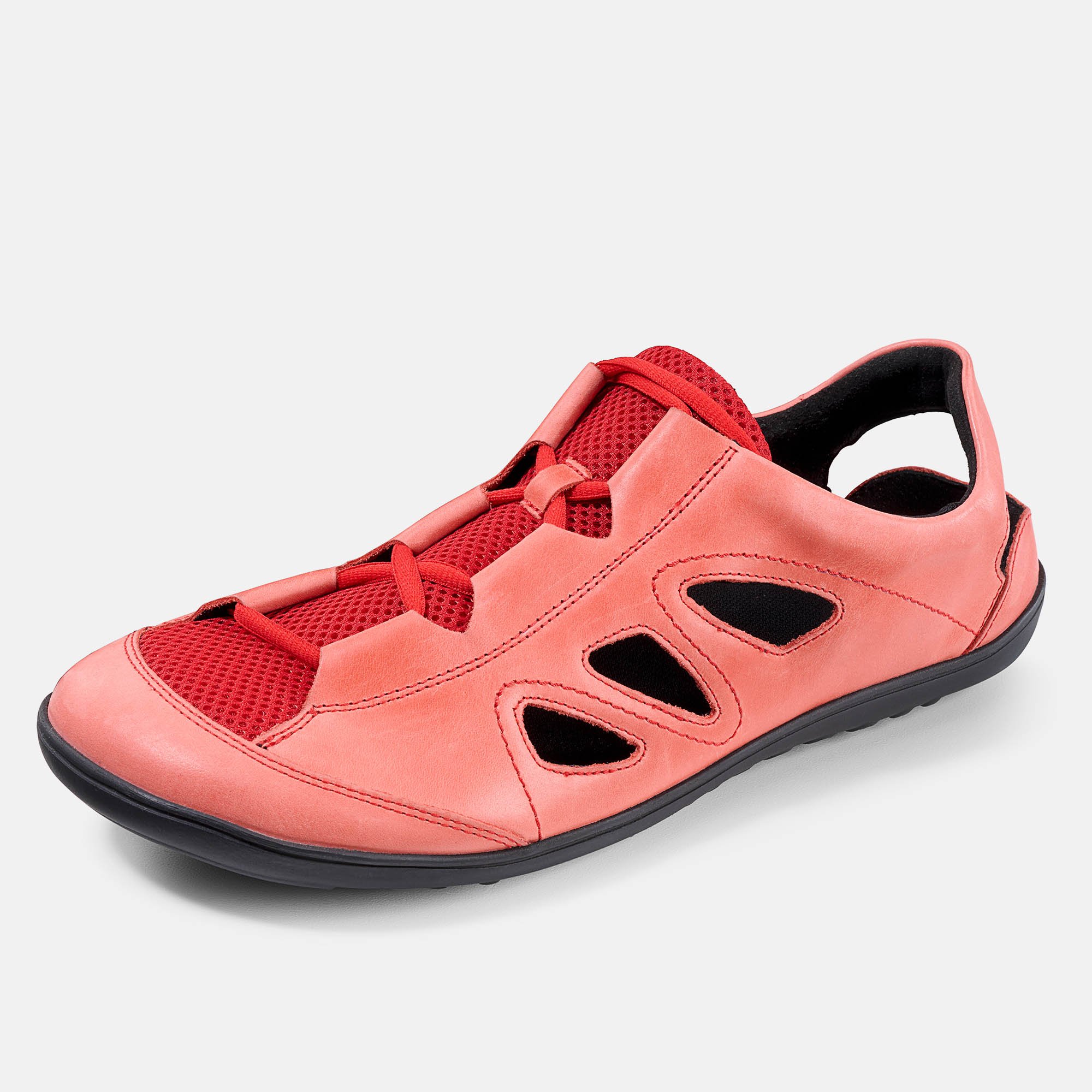 BÄR Schuhe Unisexschuhe Alltag Jess rot Mesh, Rindnappaleder Produktbild