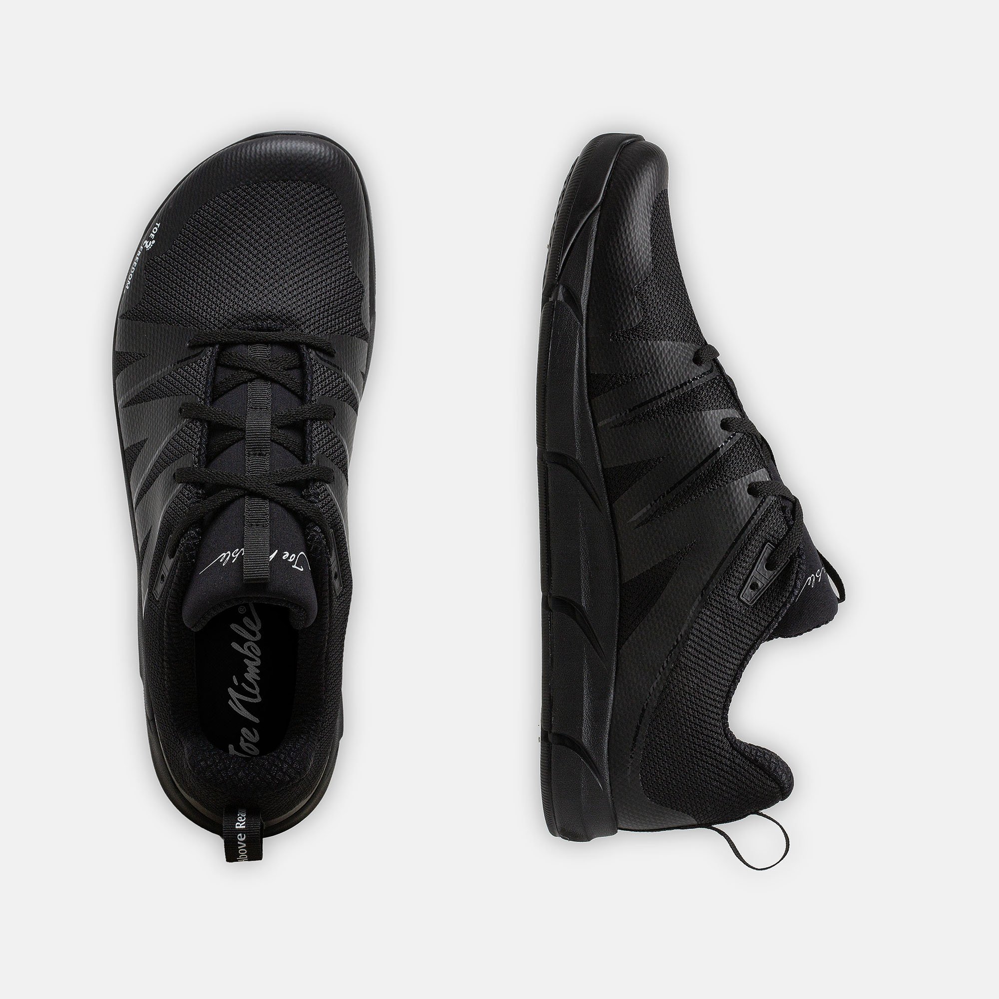 JOENIMBLE Schuhe Damenschuhe Addict in schwarz aus Textil - Anlass: Sport (Ansicht von oben) JOENIMBLE Schuhe Damenschuhe Sport Addict schwarz Textil Ansicht von oben