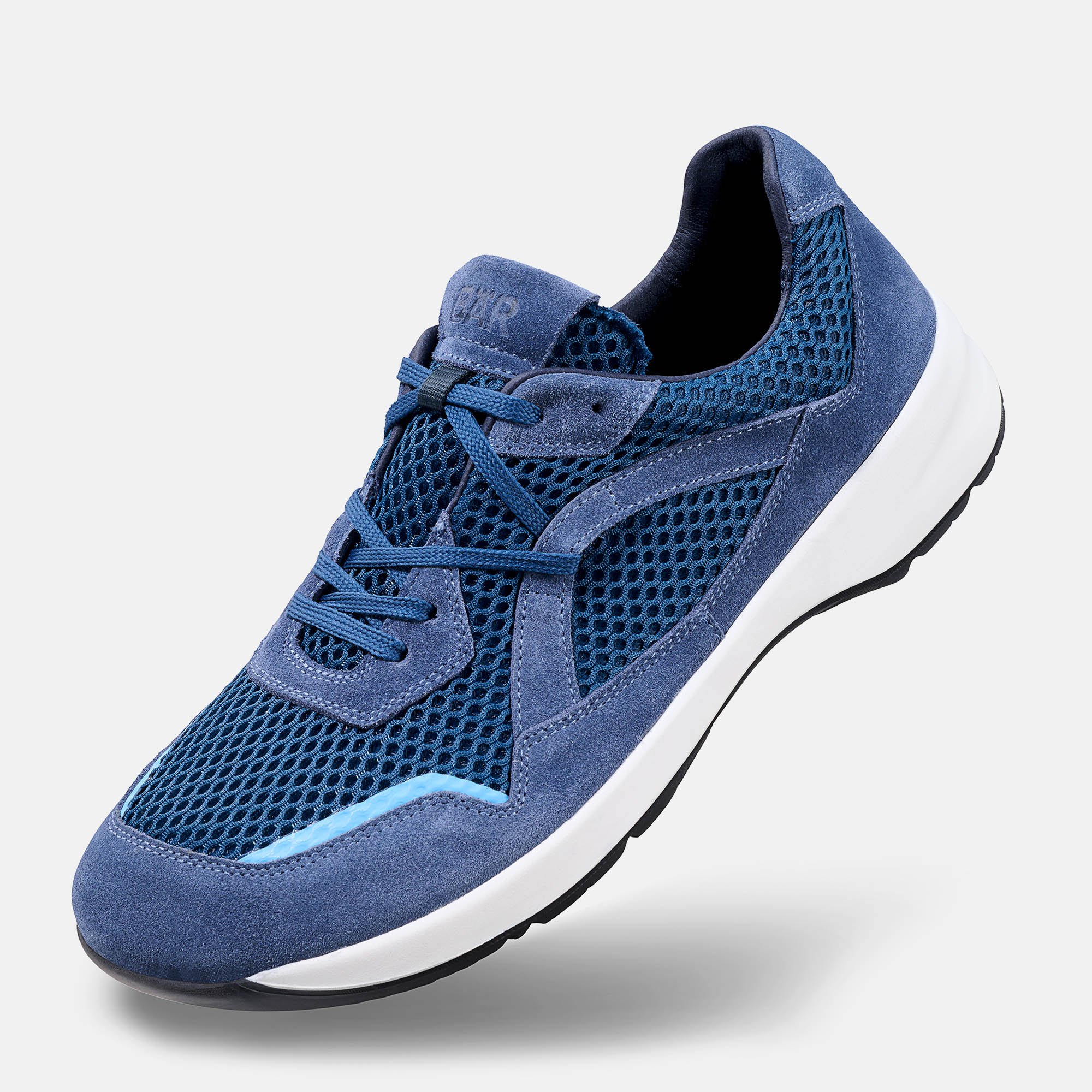 BÄR Schuhe Damenschuhe LadyMove in blau aus Mesh, Kalbveloursleder - Anlass: Sport (Produktbild) BÄR Schuhe Damenschuhe Sport LadyMove blau Mesh, Kalbveloursleder Produktbild