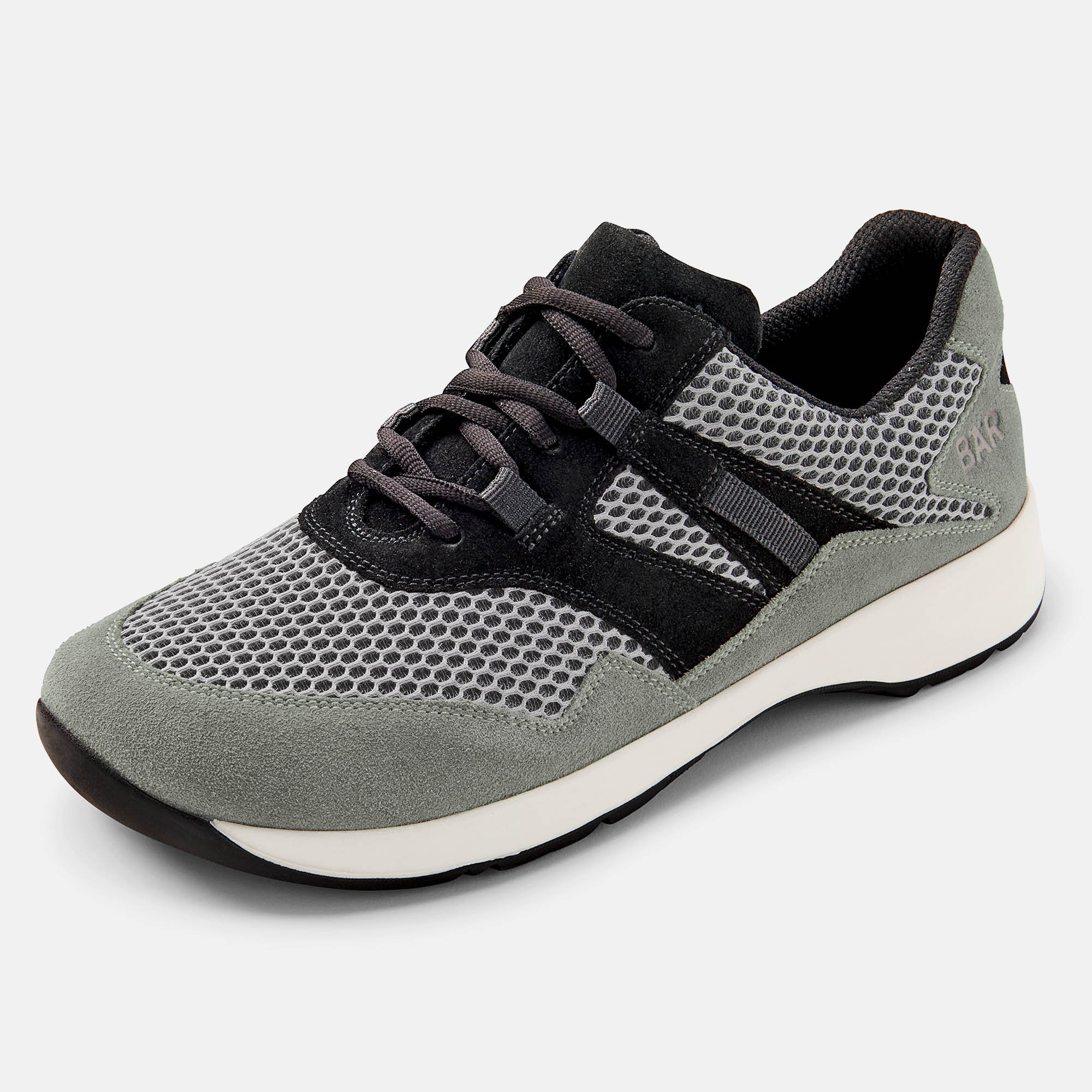 BÄR Schuhe Unisexschuhe Easyrun in grau/schwarz aus Rindveloursleder, Textil - Anlass: Laufschuhe (Produktbild) BÄR Schuhe Unisexschuhe Laufschuhe Easyrun grau/schwarz Rindveloursleder, Textil Produktbild