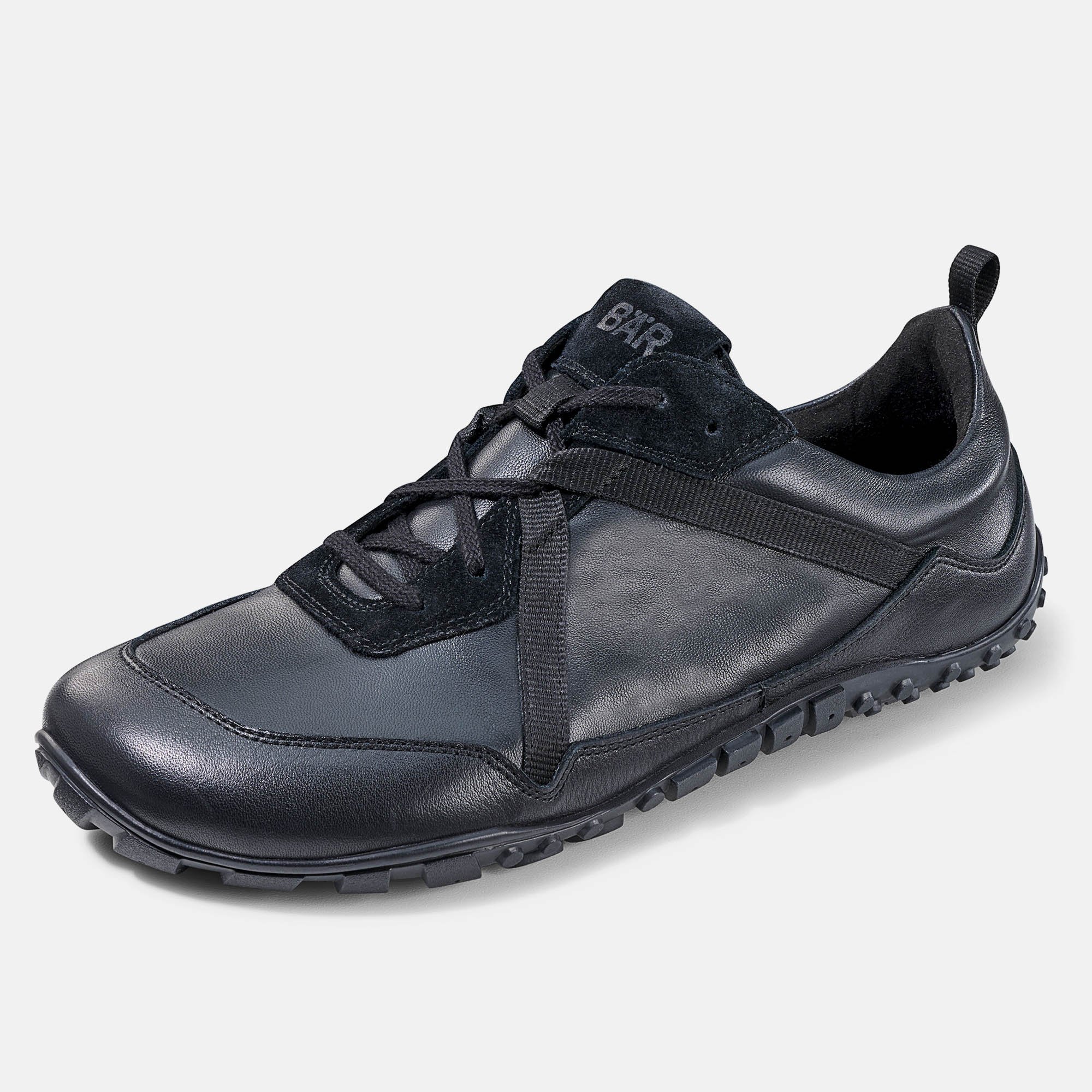 BÄR Schuhe Herrenschuhe Junis in schwarz aus Lammnappa, Kalbvelours, Rindnappa - Anlass: Freizeitschuhe (Produktbild) BÄR Schuhe Herrenschuhe Freizeitschuhe Junis schwarz Lammnappa, Kalbvelours, Rindnappa Produktbild