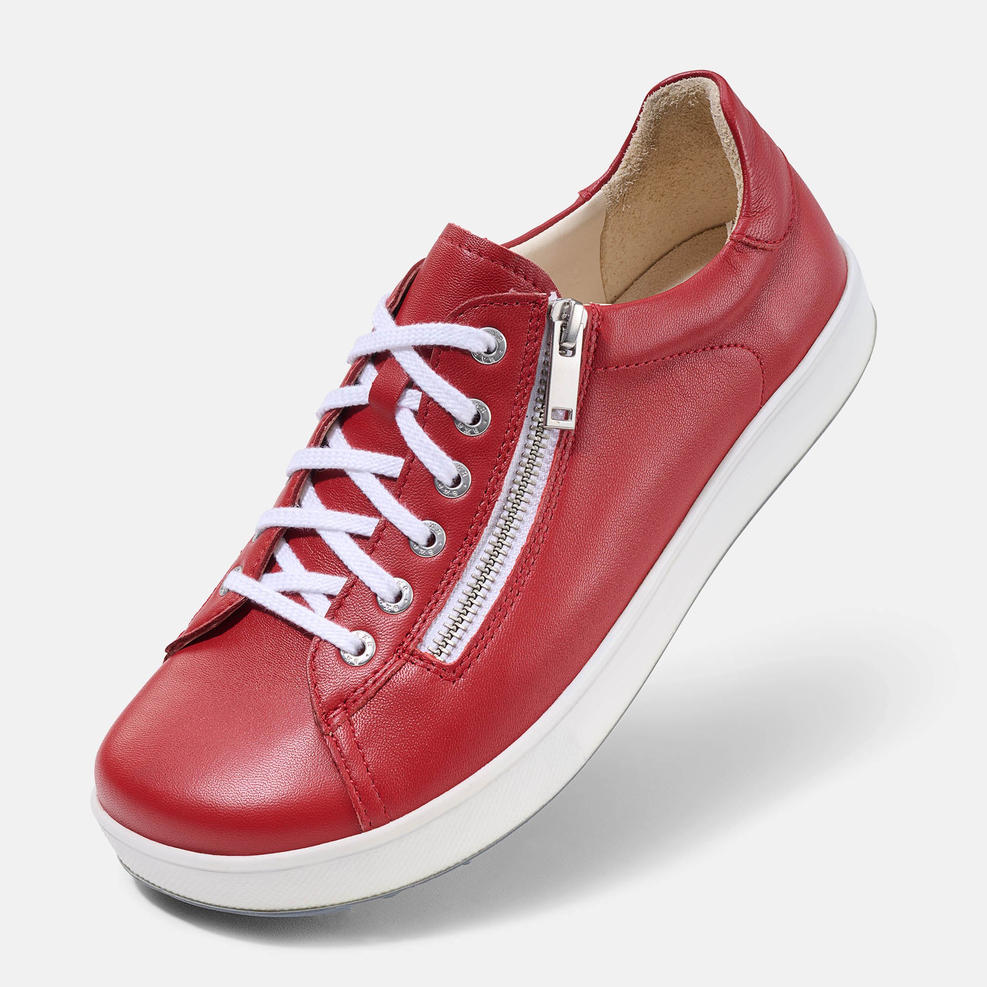 BÄR Schuhe Damenschuhe Margot in rot aus Lammnappaleder - Anlass: Freizeitschuhe (Produktbild) BÄR Schuhe Damenschuhe Freizeitschuhe Margot rot Lammnappaleder Produktbild