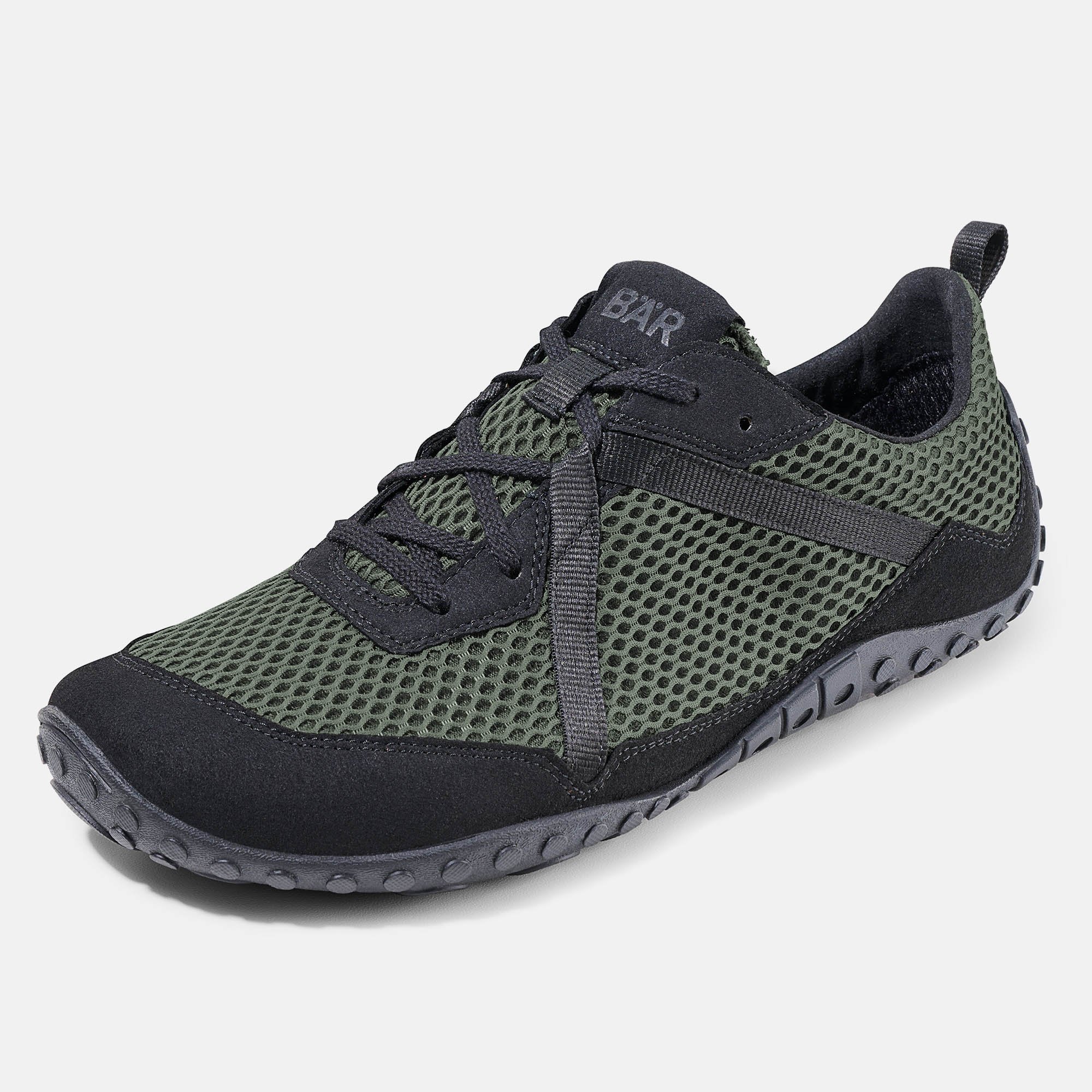 BÄR Schuhe Herrenschuhe Sport Junis Tex schwarz/grün Textil Produktbild