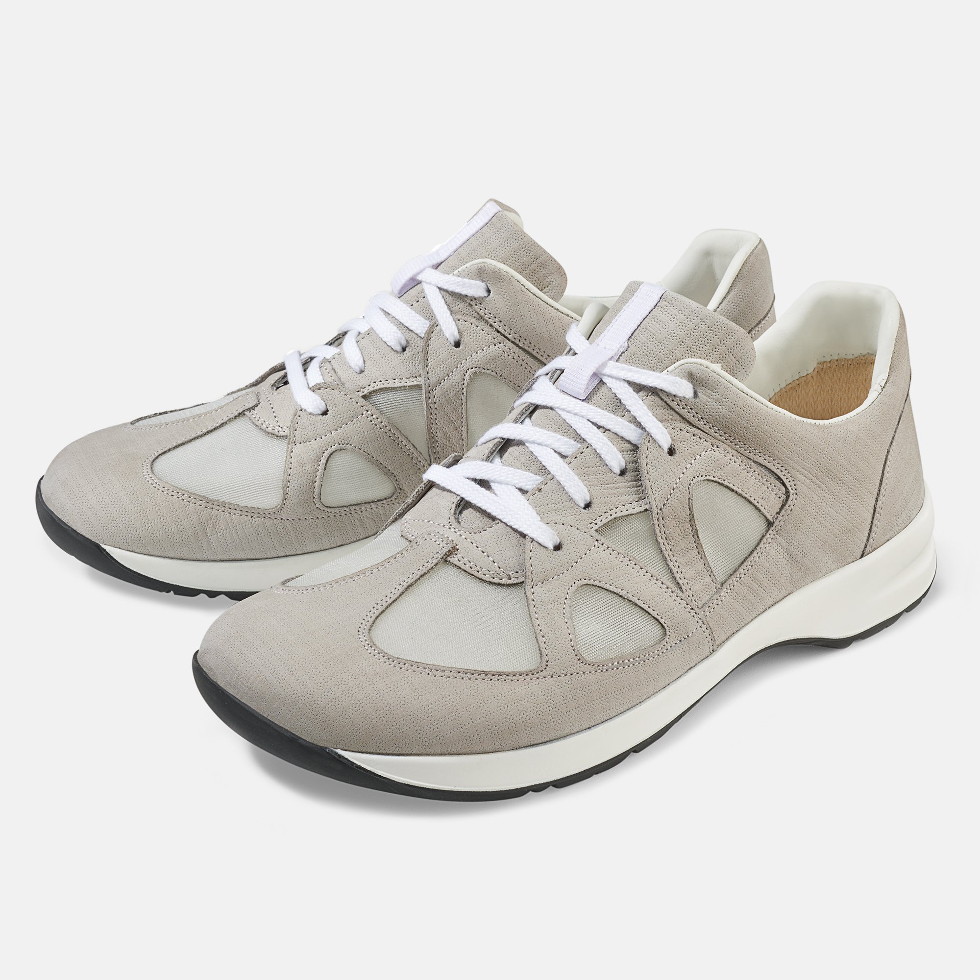 BÄR Schuhe Damenschuhe Kayla in stein aus Kalbveloursleder geprägt, Textil - Anlass: Freizeitschuhe (Hauptbild) BÄR Schuhe Damenschuhe Freizeitschuhe Kayla stein Kalbveloursleder geprägt, Textil Hauptbild