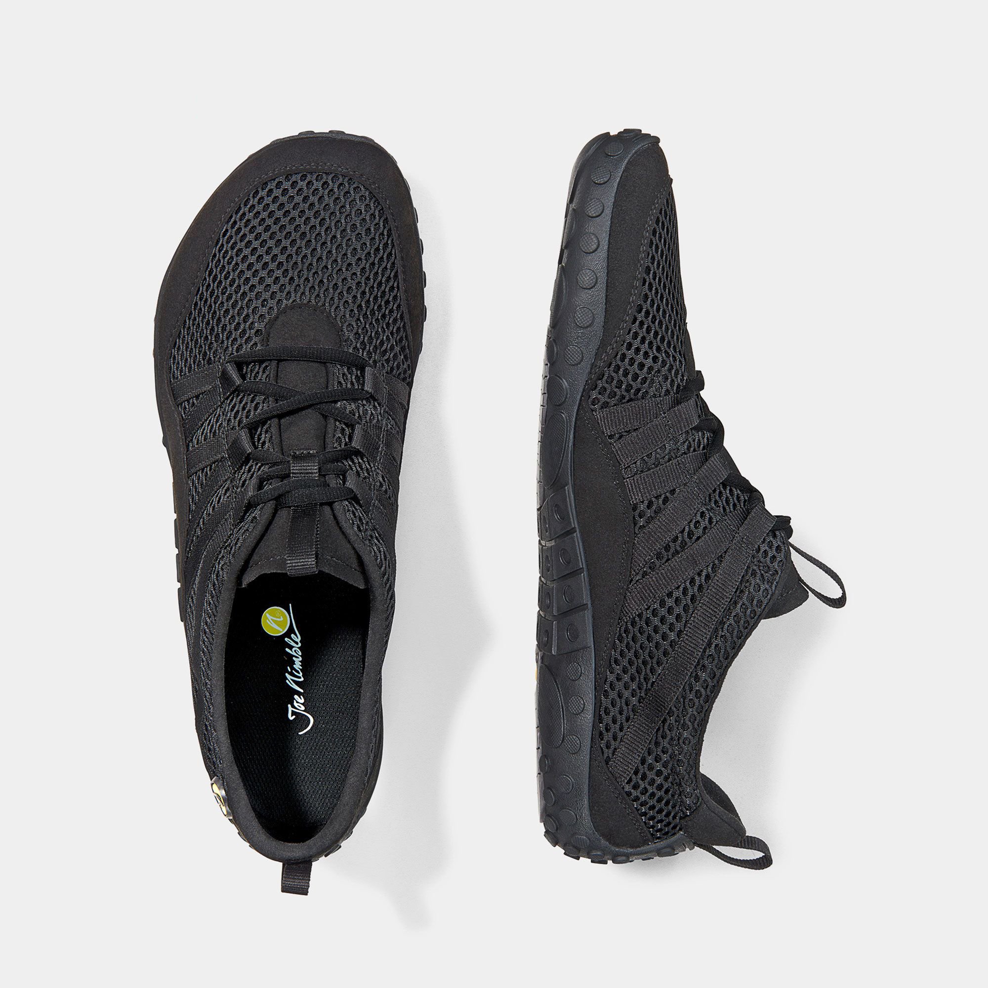 JOENIMBLE Schuhe Herrenschuhe nimbleToes in schwarz aus Textil - Anlass: Sport (Ansicht von oben) JOENIMBLE Schuhe Herrenschuhe Sport nimbleToes schwarz Textil Ansicht von oben