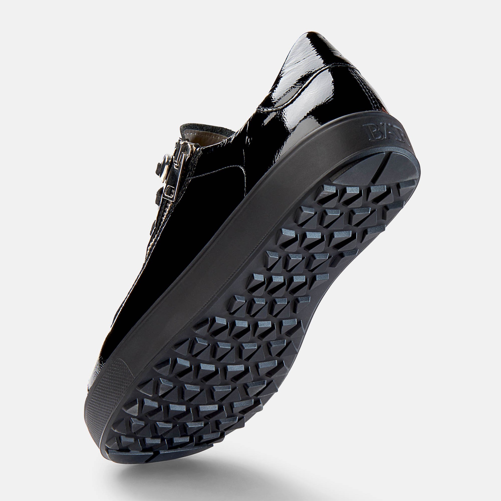 BÄR Schuhe Damenschuhe Margot in schwarz aus Kalblackleder - Anlass: Freizeitschuhe (Seitenansicht) BÄR Schuhe Damenschuhe Freizeitschuhe Margot schwarz Kalblackleder Seitenansicht