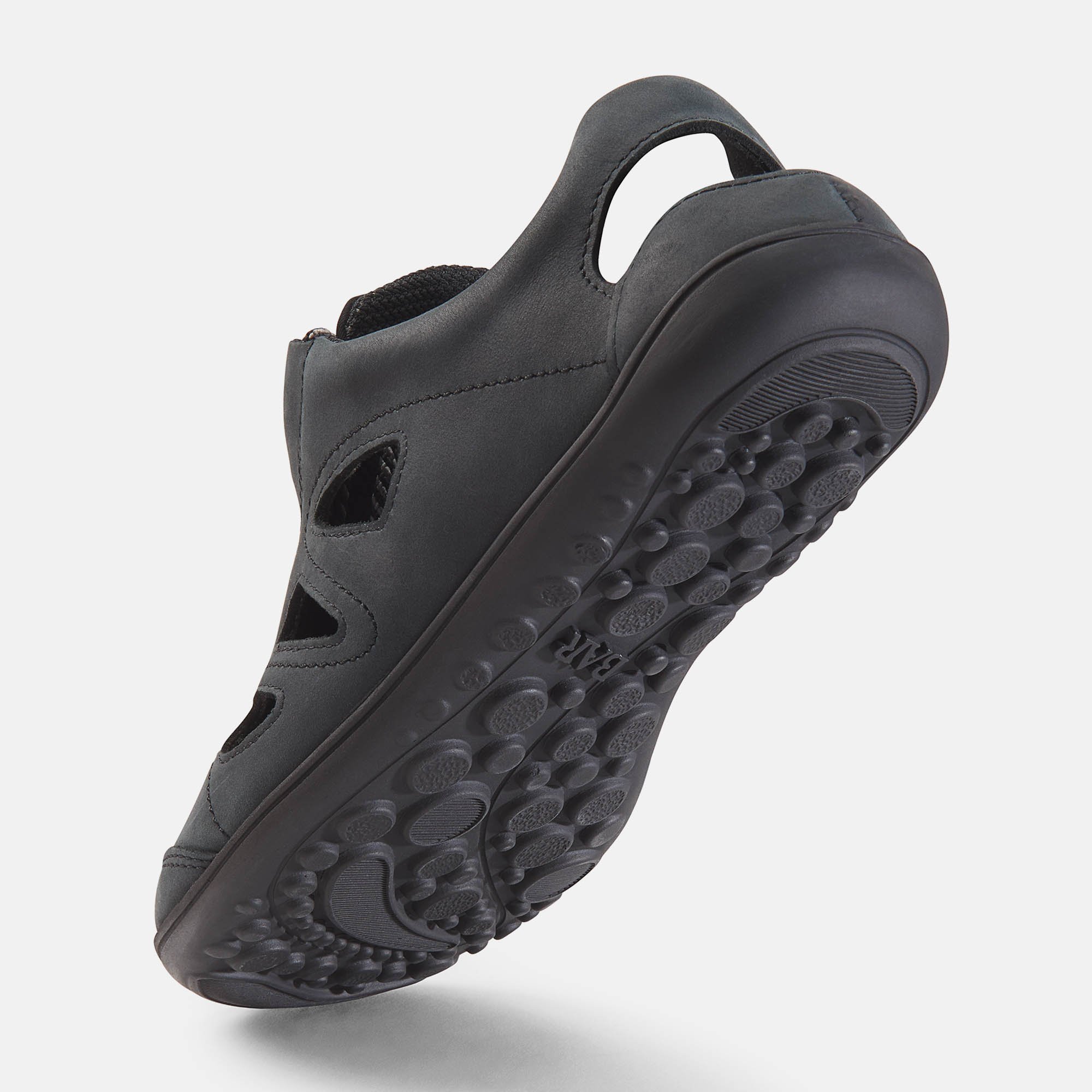 BÄR Schuhe Unisexschuhe Jess in anthrazit aus Neopren, Rindnappaleder - Anlass: Alltag (Seitenansicht) BÄR Schuhe Unisexschuhe Alltag Jess anthrazit Neopren, Rindnappaleder Seitenansicht