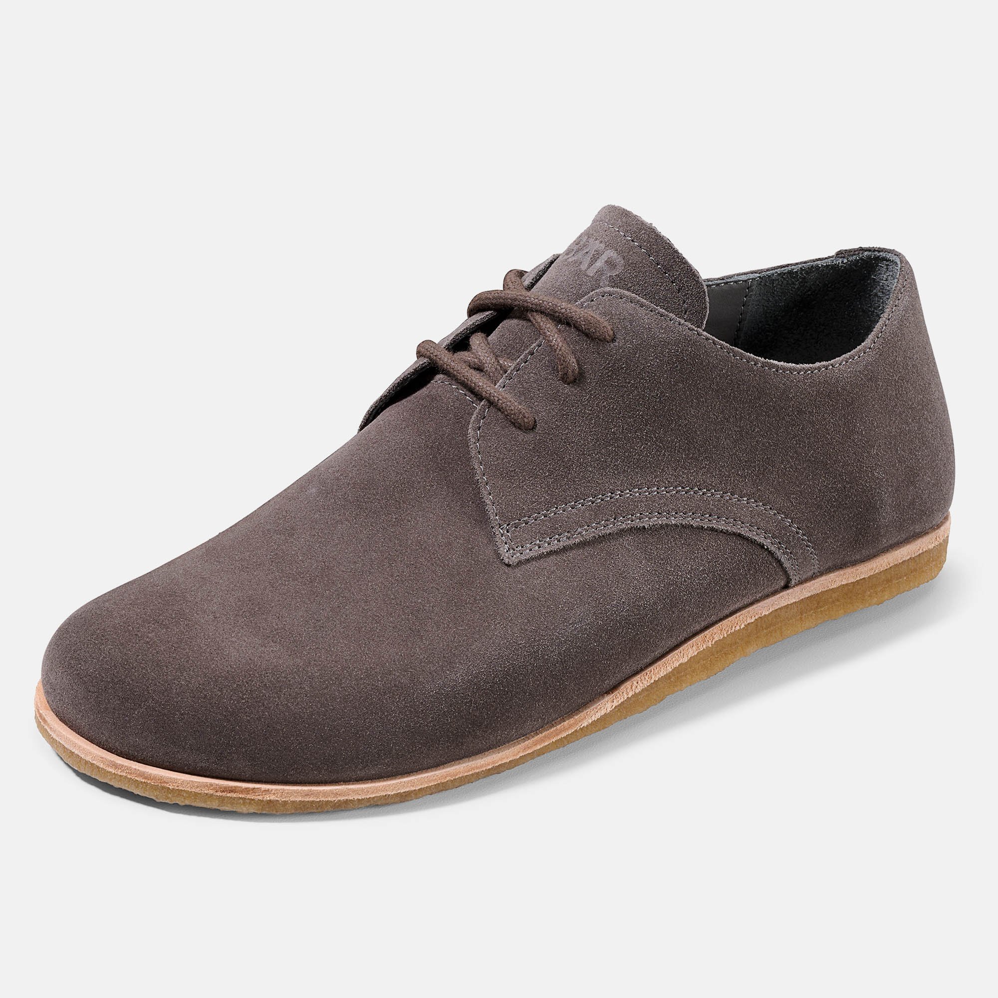 BÄR Schuhe Herrenschuhe Clint in graubraun aus Rindveloursleder - Anlass: Businessschuhe (Produktbild) BÄR Schuhe Herrenschuhe Businessschuhe Clint graubraun Rindveloursleder Produktbild