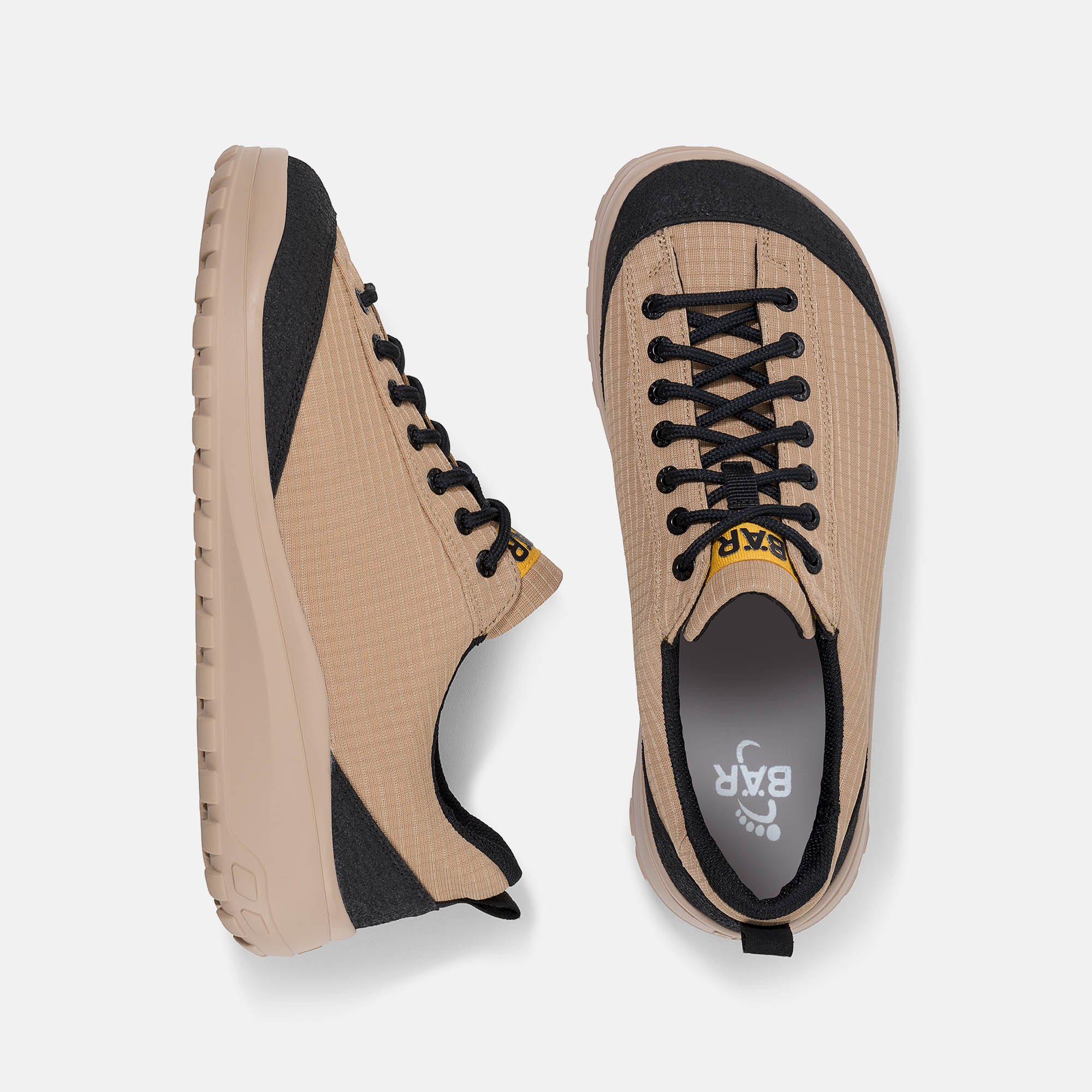 BÄR Schuhe Damenschuhe Light Terrain in sand aus Textil - Anlass: Wanderschuhe (Ansicht von oben) BÄR Schuhe Damenschuhe Wanderschuhe Light Terrain sand Textil Ansicht von oben