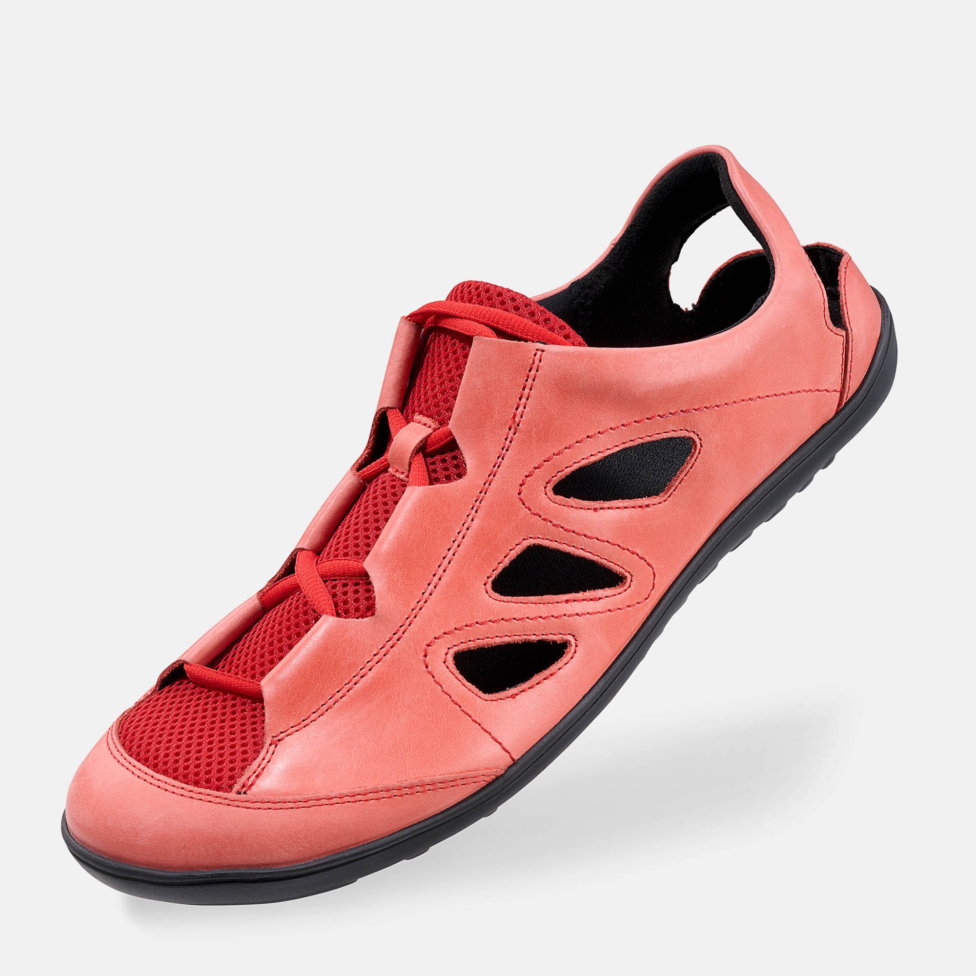 BÄR Schuhe Unisexschuhe Alltag Jess rot Mesh, Rindnappaleder Produktbild