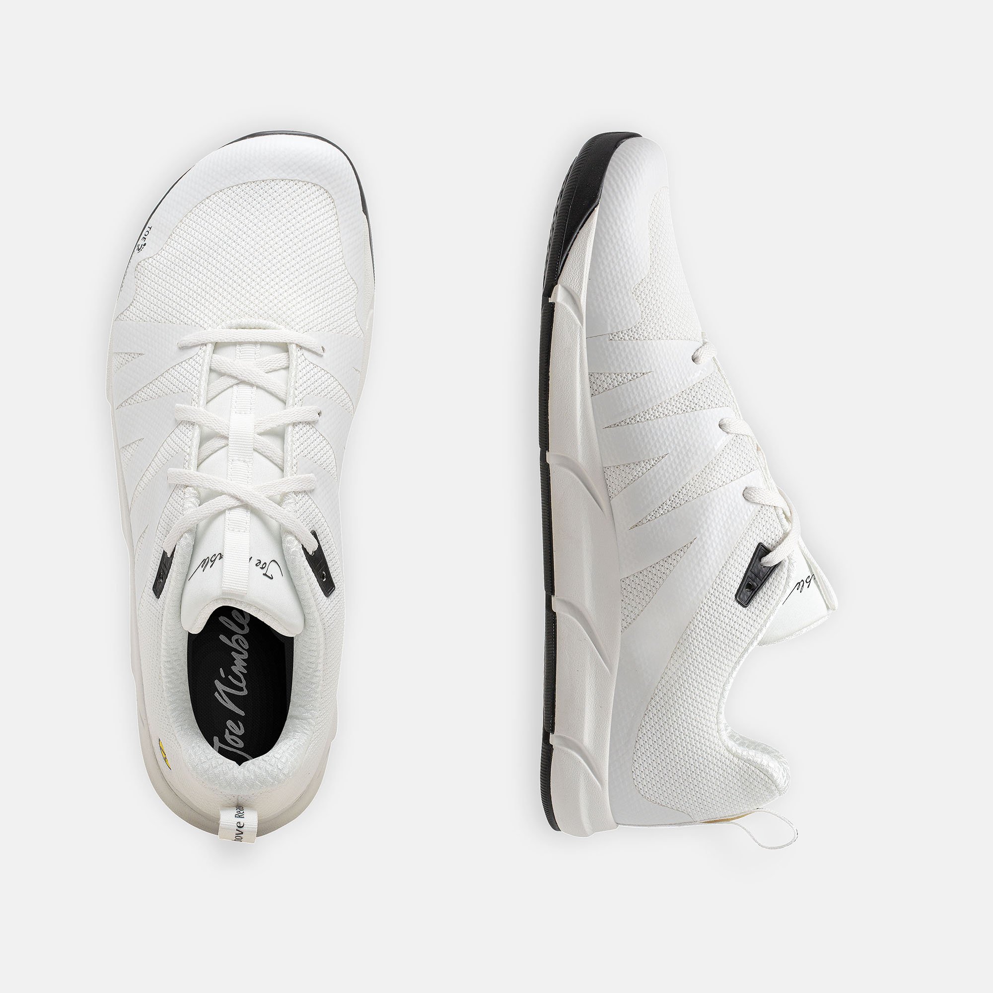 JOENIMBLE Schuhe Herrenschuhe Addict in weiss aus Textil - Anlass: Sport (Ansicht von oben) JOENIMBLE Schuhe Herrenschuhe Sport Addict weiss Textil Ansicht von oben