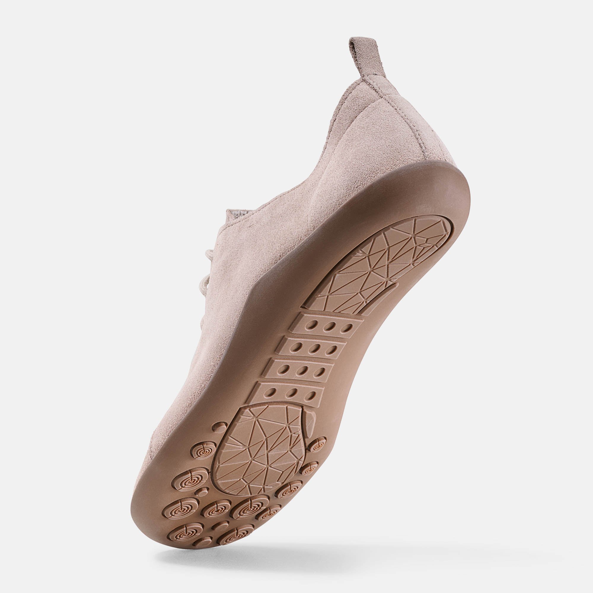 BÄR Schuhe Damenschuhe Joyce in taupe aus Kalbveloursleder - Anlass: Freizeitschuhe (Seitenansicht) BÄR Schuhe Damenschuhe Freizeitschuhe Joyce taupe Kalbveloursleder Seitenansicht
