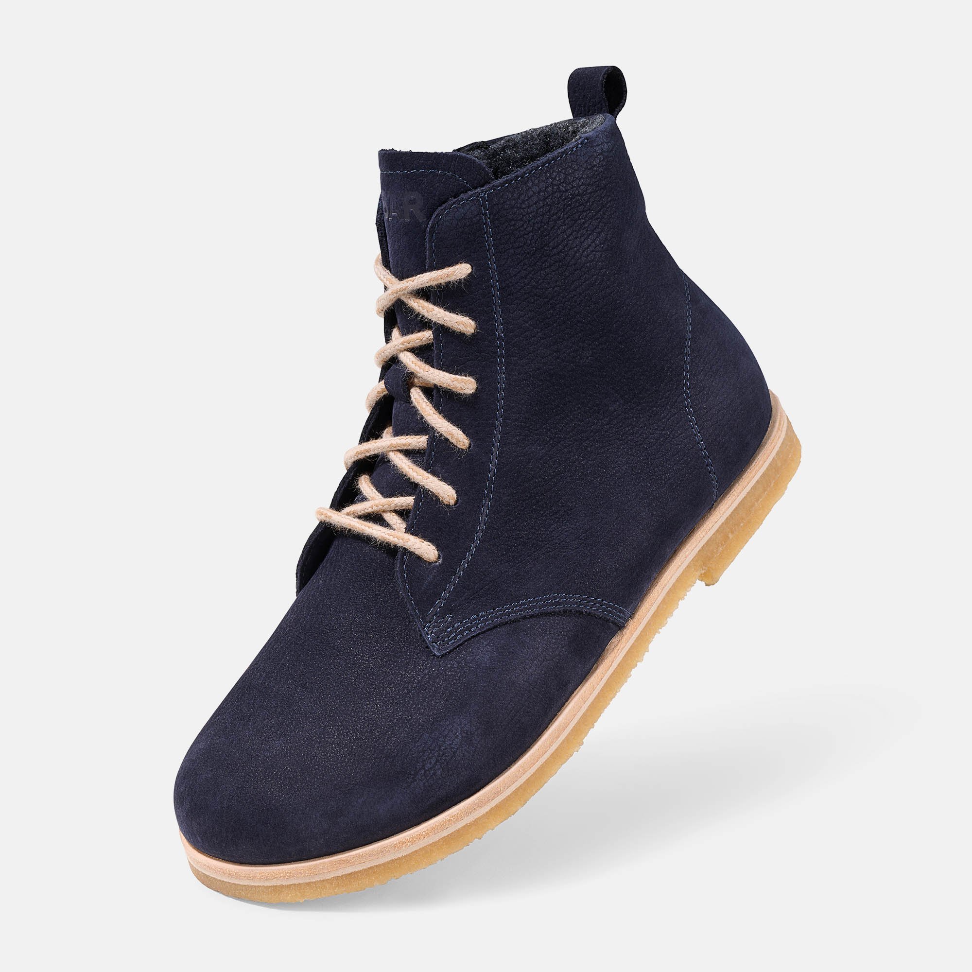 BÄR Schuhe Damenschuhe Freizeitschuhe Shay dunkelblau Kalbnubukleder wasserabweisend Produktbild