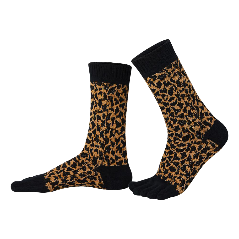 BÄR Schuhe Zehensocken Leopard braun/schwarz Hauptbild