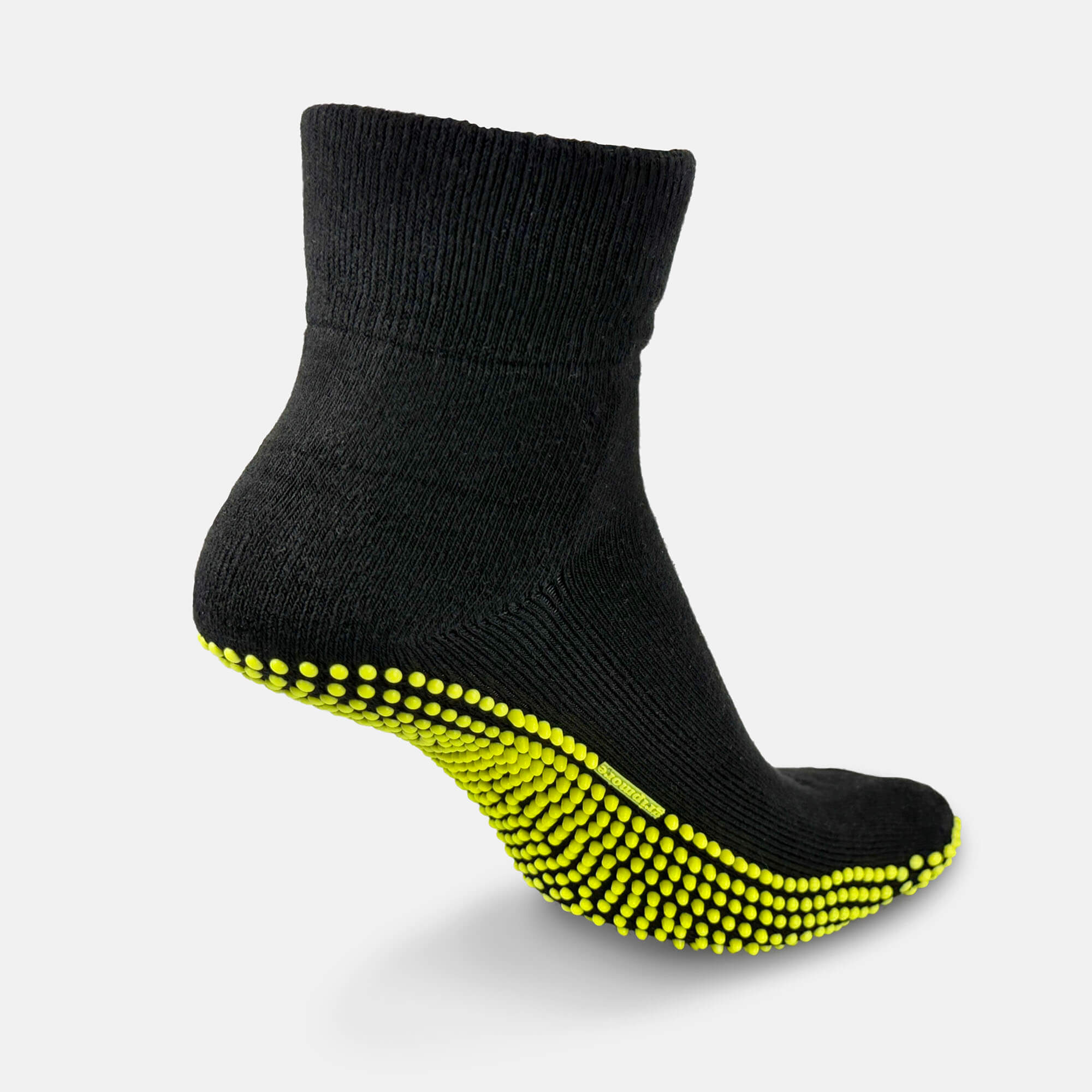 BÄR Schuhe NopSocks schwarz/gelb Seitenansicht