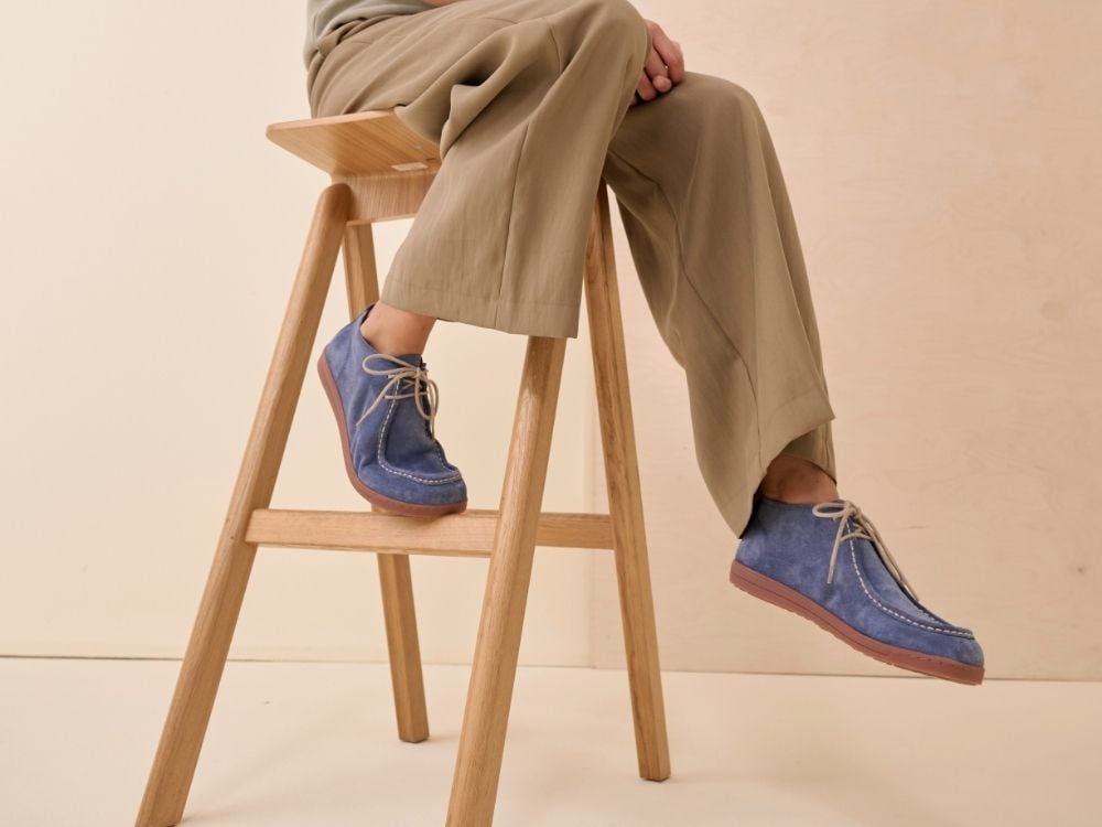 BÄR Schuhe Damenschuhe Freizeitschuhe Svea beige Kalbveloursleder Emotionsbild