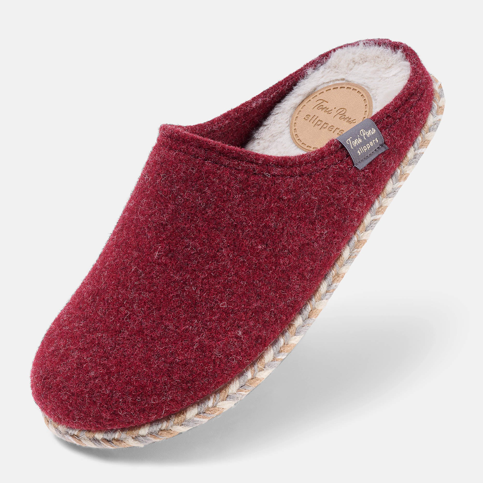 BÄR Schuhe Damenschuhe Deli in bordeaux - Anlass: Hausschuhe (Produktbild) BÄR Schuhe Damenschuhe Hausschuhe Deli bordeaux Produktbild