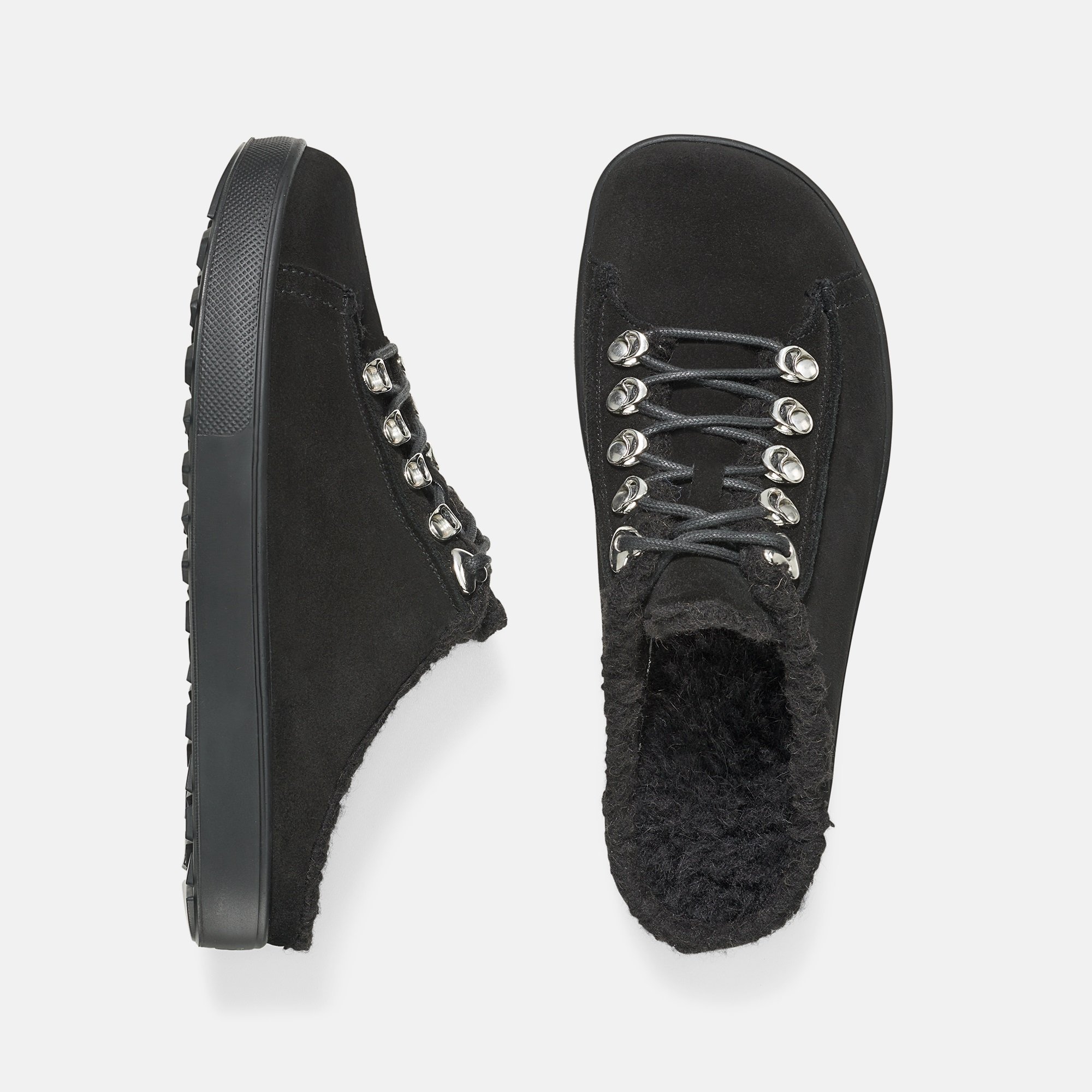 BÄR Schuhe Damenschuhe Freizeitschuhe Ellen-Cozy schwarz Kalbveloursleder wasserabweisend Ansicht von oben