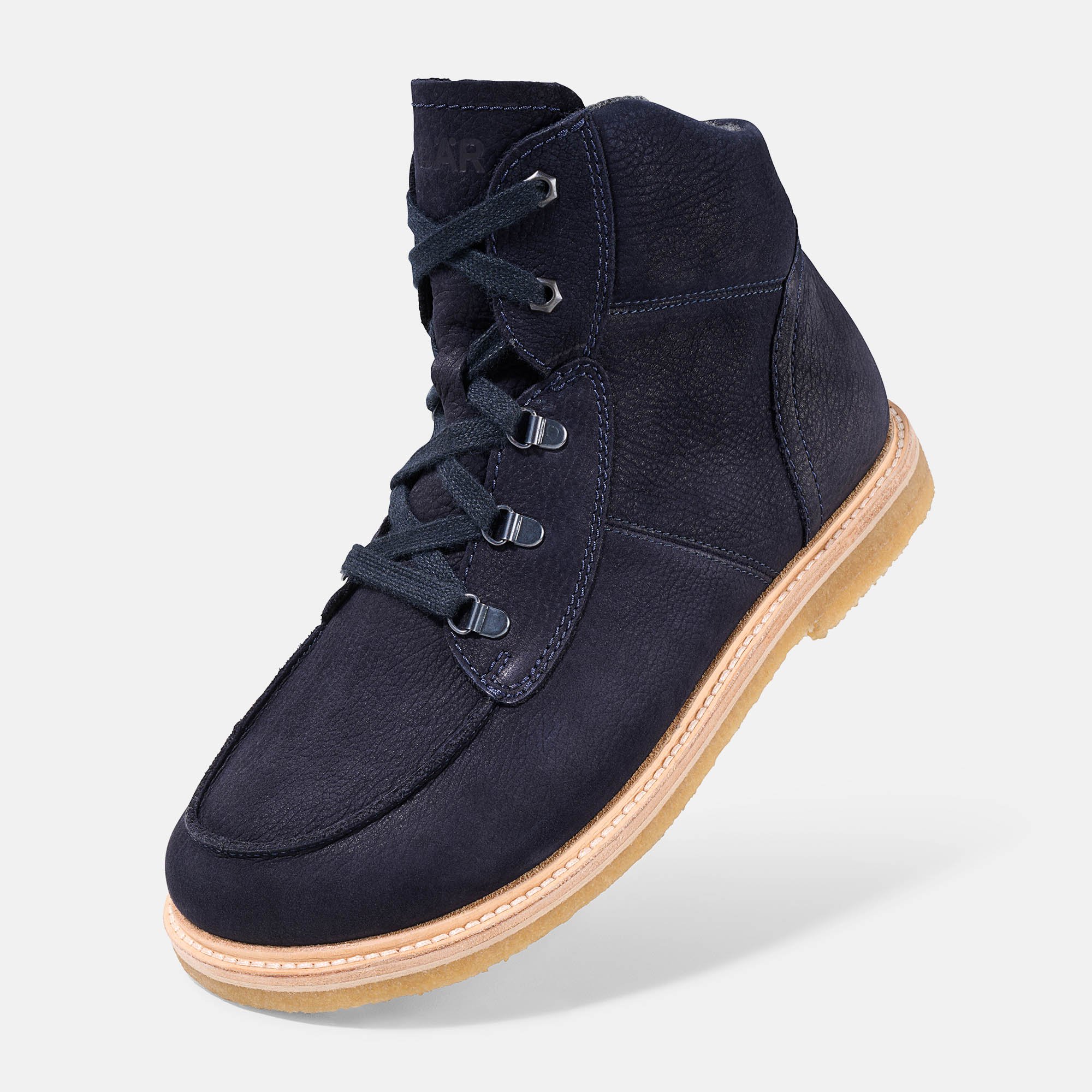 BÄR Schuhe Herrenschuhe Freizeitschuhe Roger dunkelblau Rindnubukleder wasserabweisend Produktbild