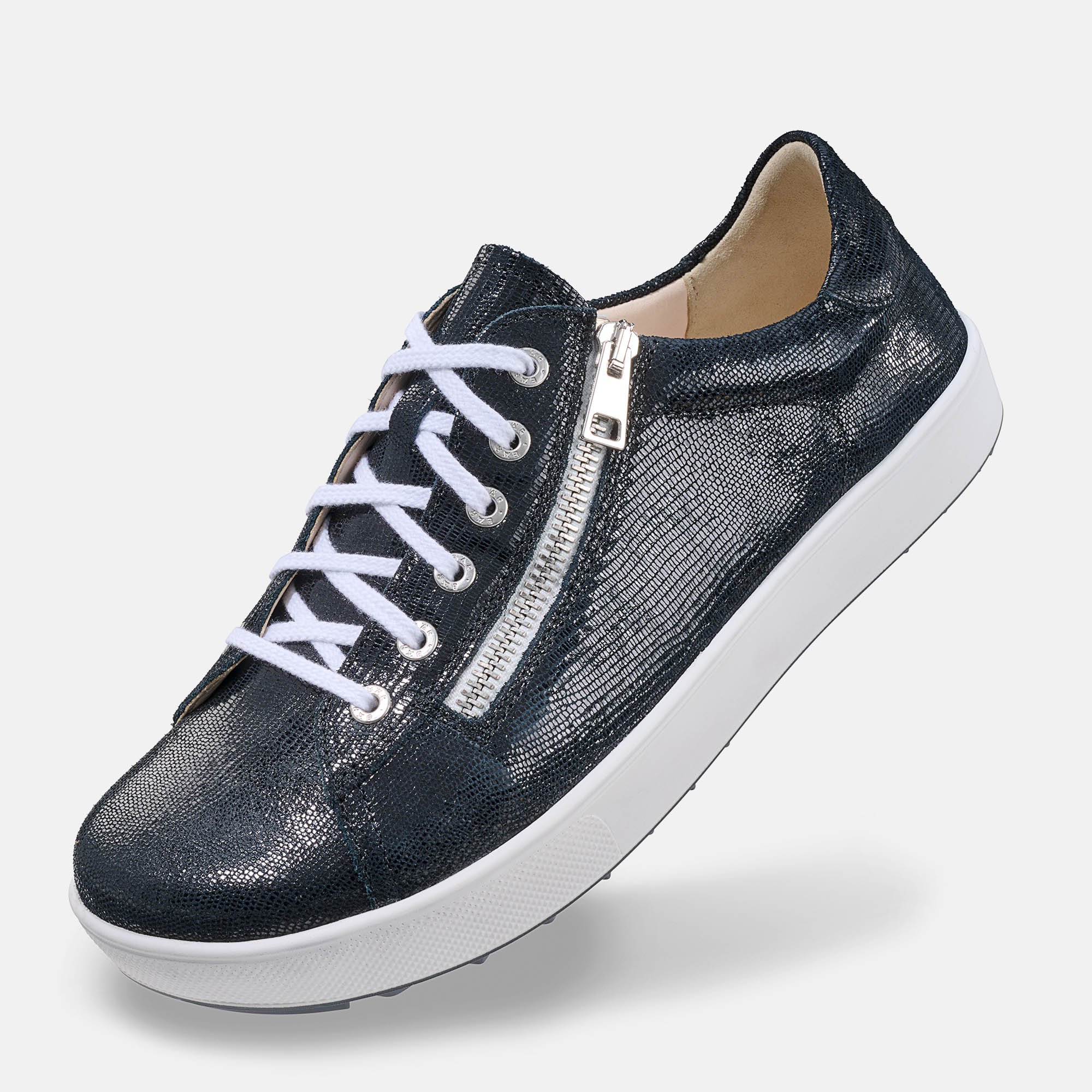 BÄR Schuhe Damenschuhe Freizeitschuhe Margot schwarz Kalbnappaleder foliert Produktbild