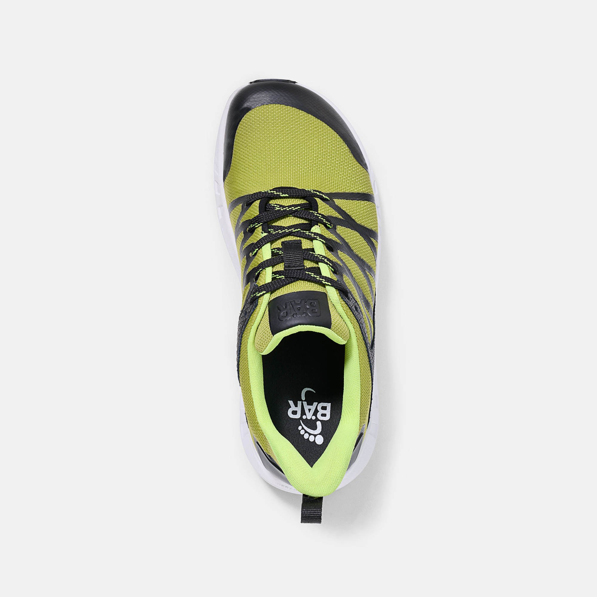 BÄR Schuhe Unisexschuhe Flow Motion in limette aus Textil - Anlass: Sport (Ansicht von oben) BÄR Schuhe Unisexschuhe Sport Flow Motion limette Textil Ansicht von oben