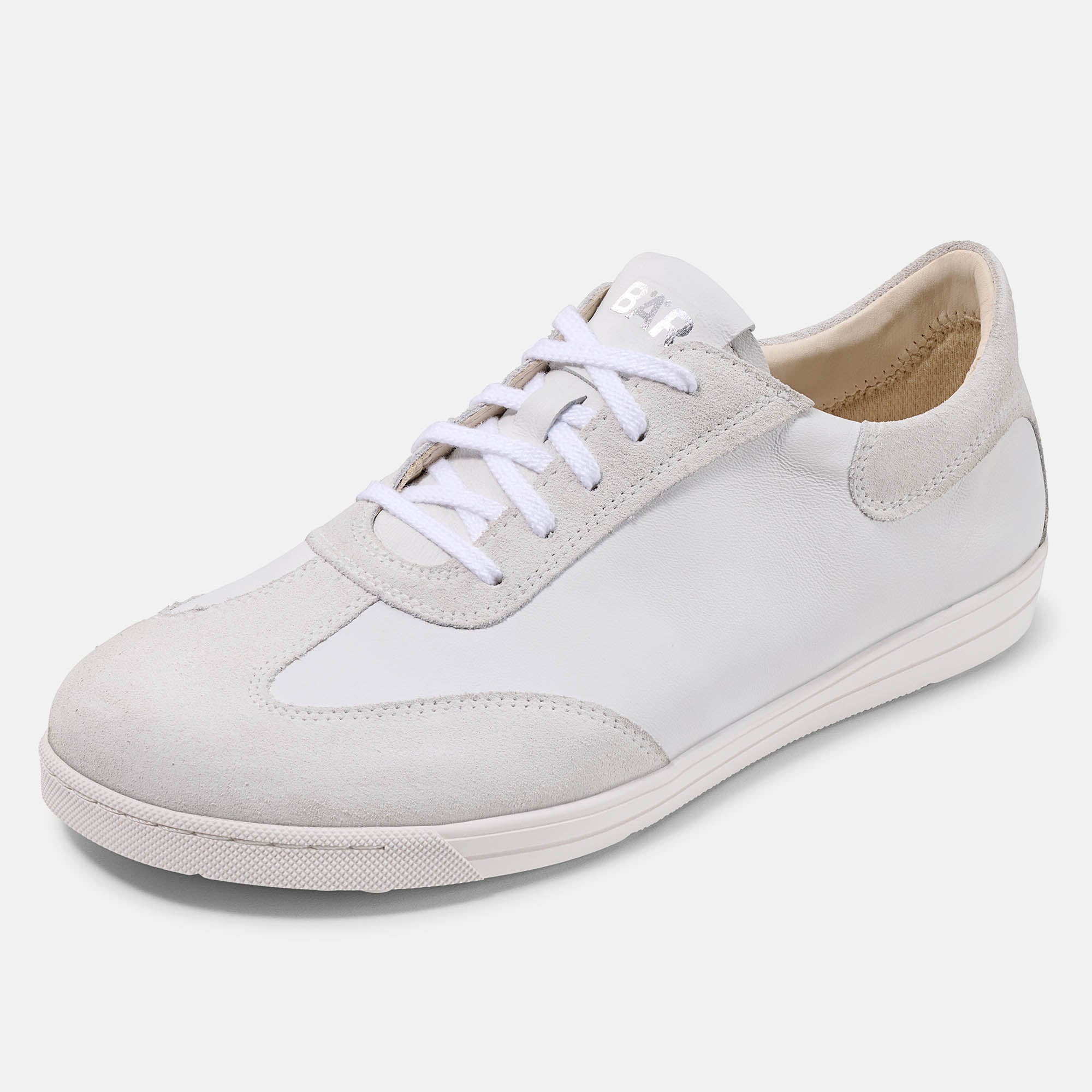 BÄR Schuhe Damenschuhe Freizeitschuhe Elody beige/weiß Kalbnappaleder, Kalbveloursleder Produktbild