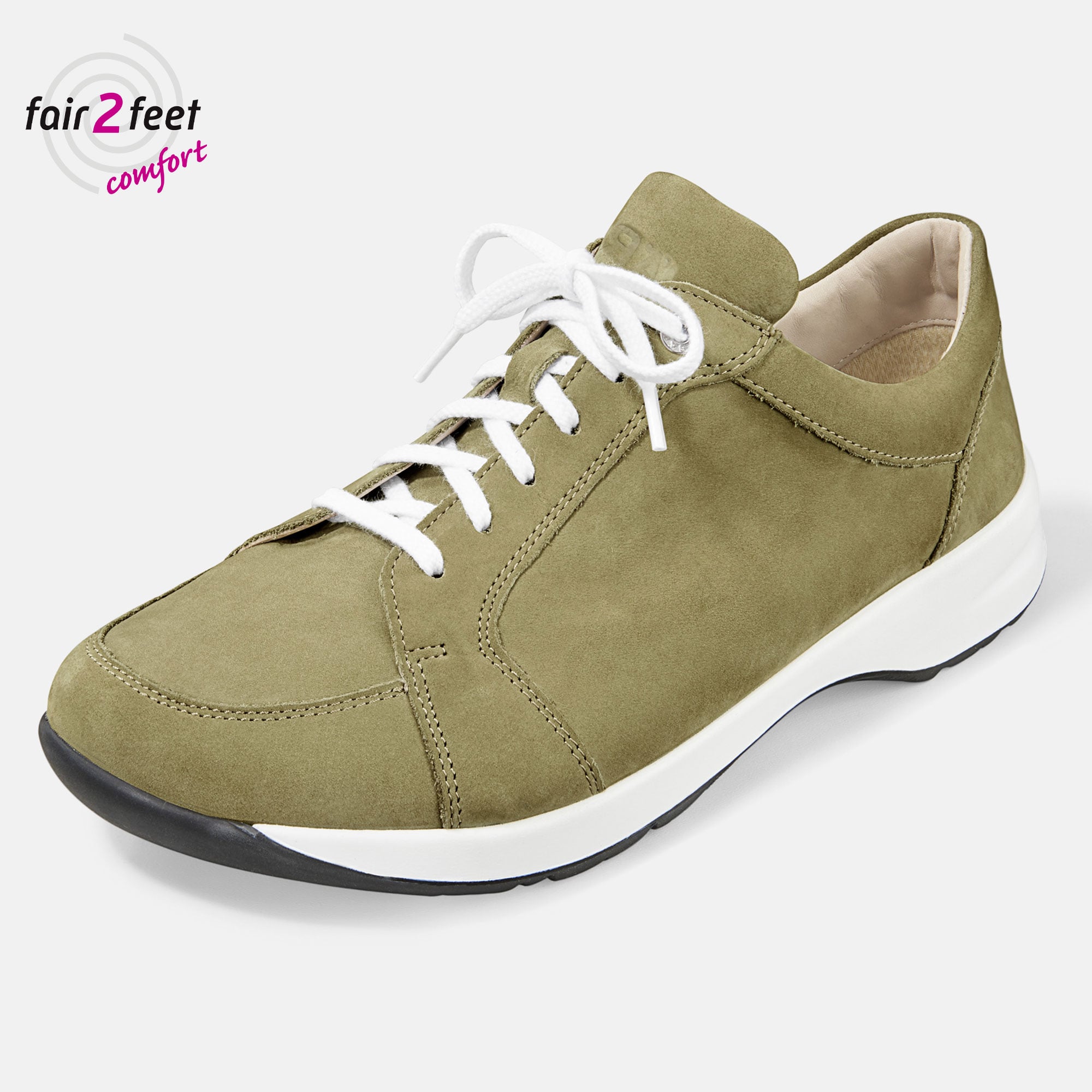 BÄR Schuhe Damenschuhe Sibel oliv Rindnubukleder Produktbild