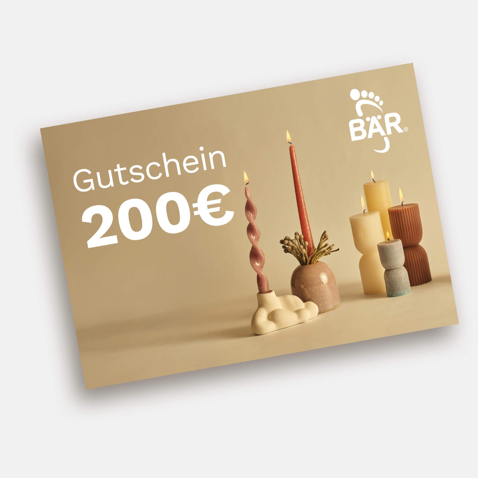 BÄR Schuhe Digitaler Geschenkgutschein 200 EUR weiß Hauptbild