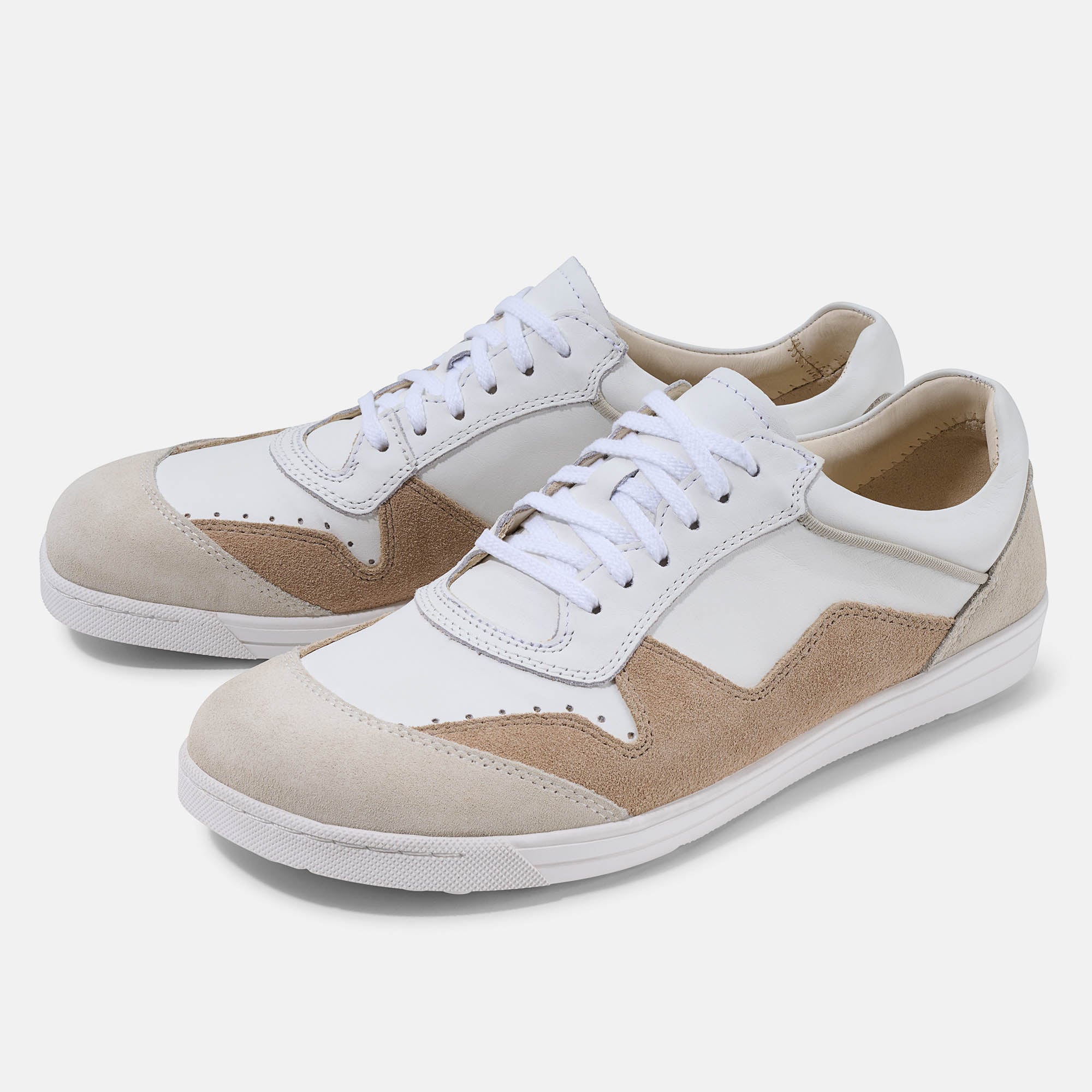 BÄR Schuhe Damenschuhe Freizeitschuhe Alea 2.0 weiß/beige Kalbnappaleder, Kalbveloursleder Hauptbild
