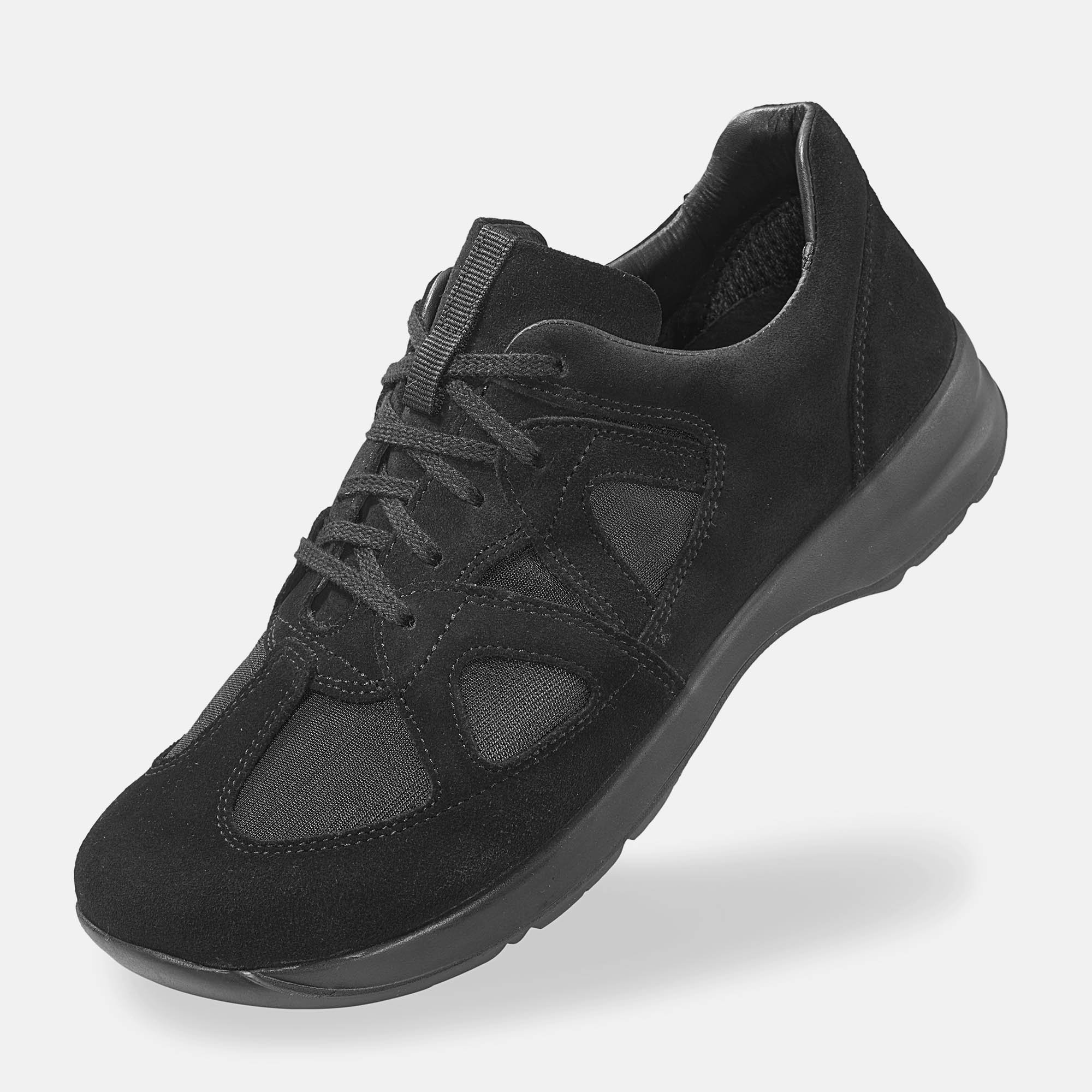 BÄR Schuhe Damenschuhe Kayla in schwarz aus Kalbnappaleder, Textil - Anlass: Freizeitschuhe (Produktbild) BÄR Schuhe Damenschuhe Freizeitschuhe Kayla schwarz Kalbnappaleder, Textil Produktbild