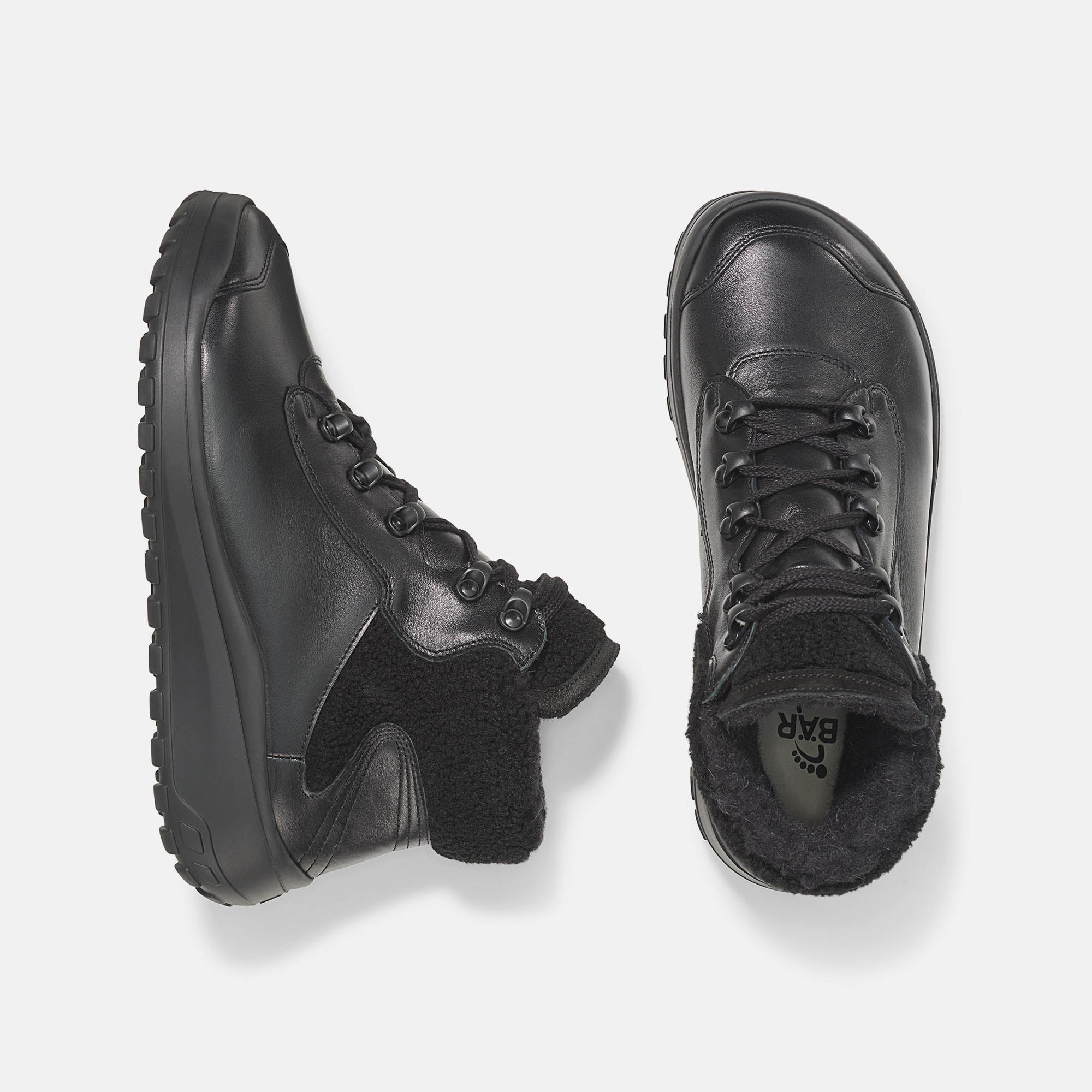 BÄR Schuhe Damenschuhe Amal in schwarz aus Rindnappaleder, Textil - Anlass: Freizeitschuhe (Ansicht von oben) BÄR Schuhe Damenschuhe Freizeitschuhe Amal schwarz Rindnappaleder, Textil Ansicht von oben