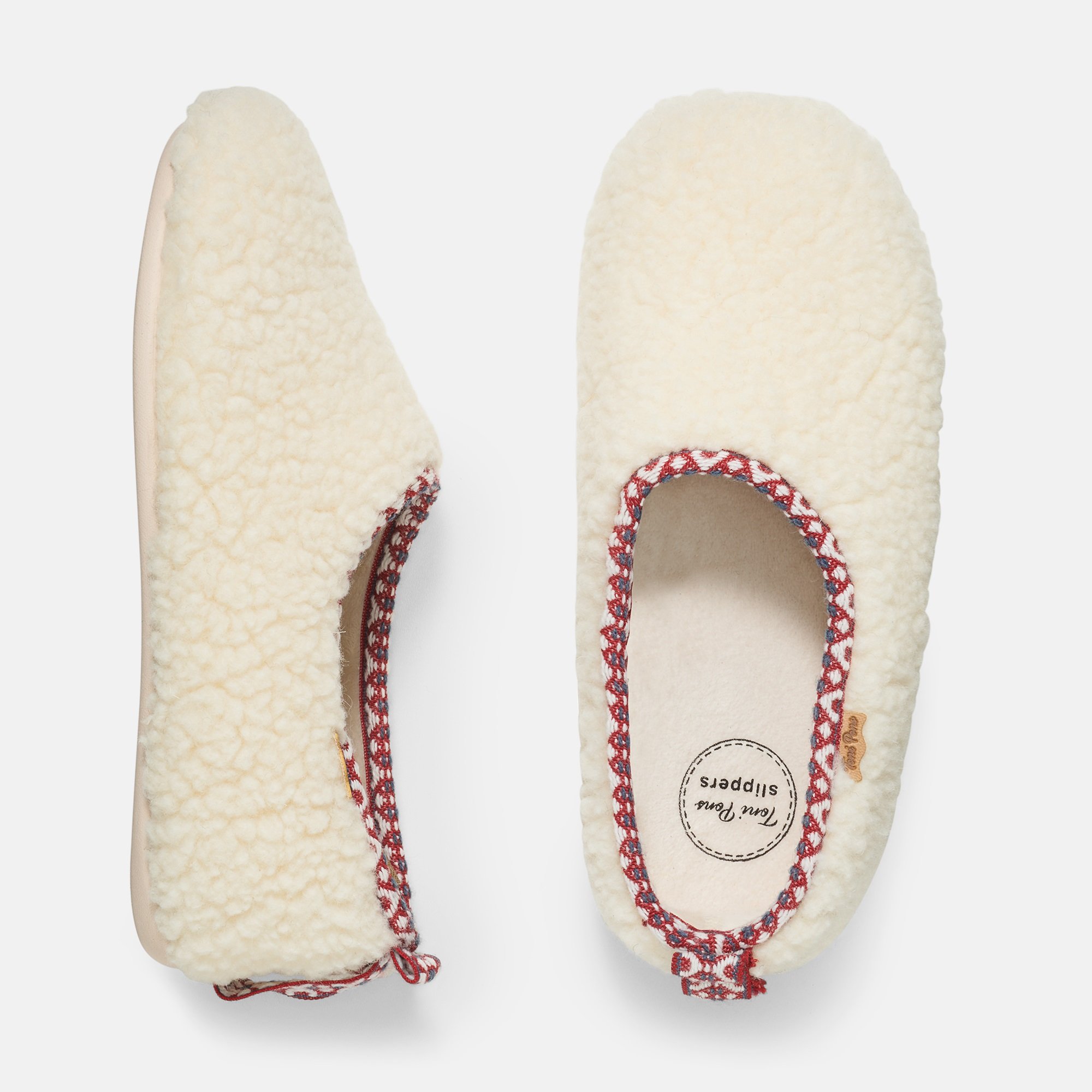 BÄR Schuhe Damenschuhe Moly in creme aus Polyester - Anlass: Hausschuhe (Ansicht von oben) BÄR Schuhe Damenschuhe Hausschuhe Moly creme Polyester Ansicht von oben