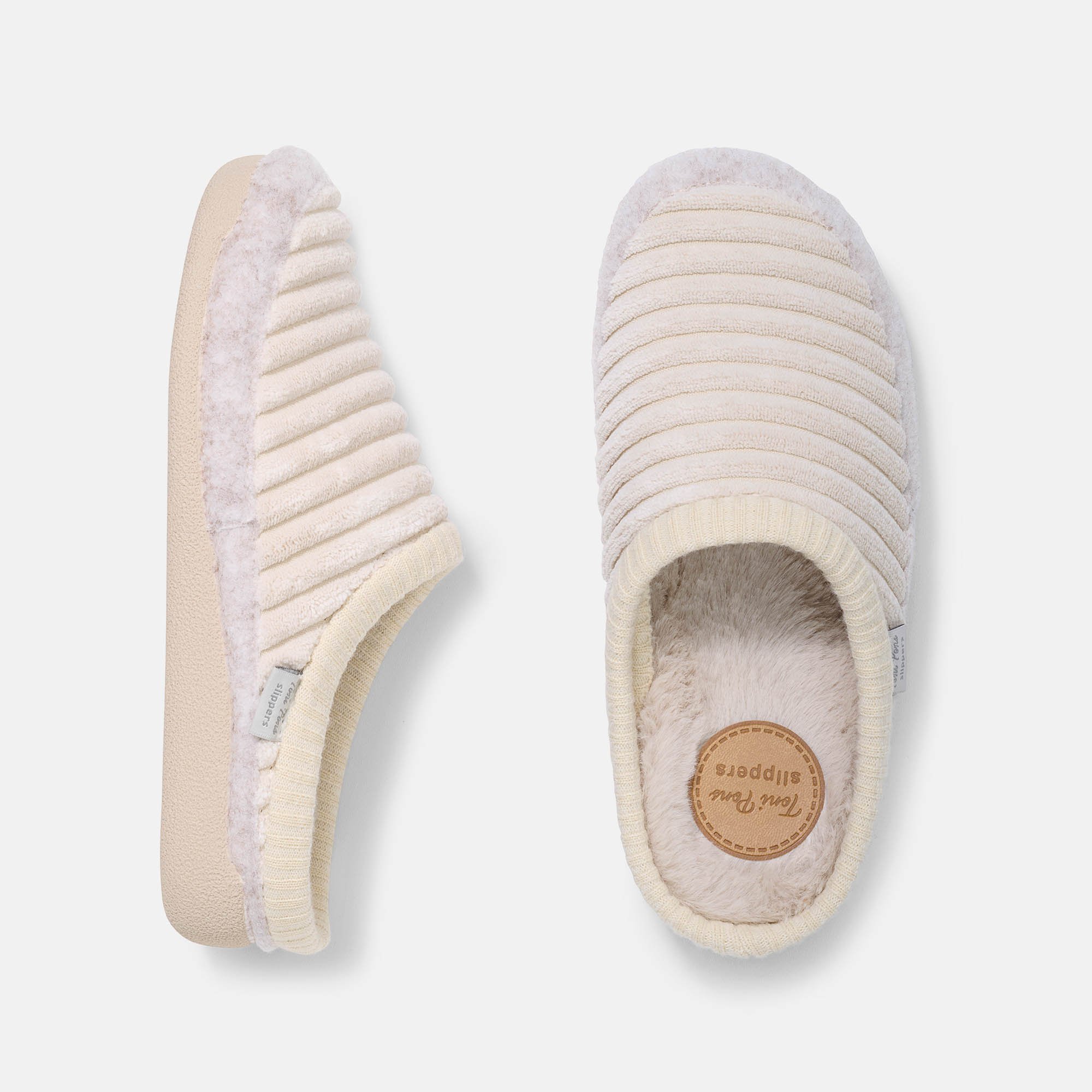 BÄR Schuhe Damenschuhe Malu in creme aus 100% Polyester - Anlass: Hausschuhe (Ansicht von oben) BÄR Schuhe Damenschuhe Hausschuhe Malu creme 100% Polyester Ansicht von oben