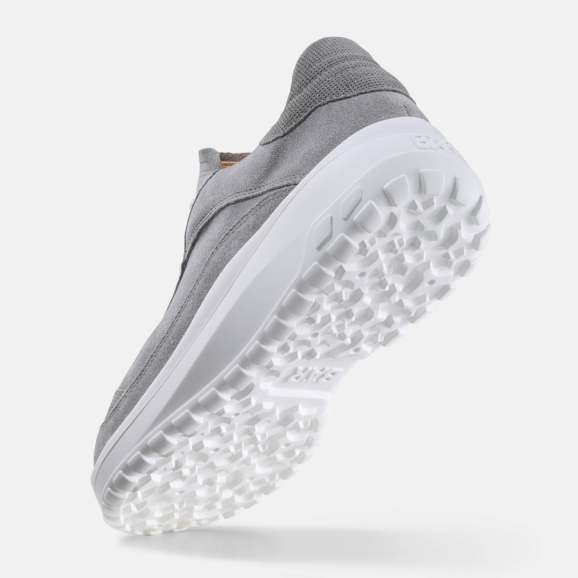 BÄR Schuhe Damenschuhe Quinn in grau aus Kalbveloursleder, Geprägtes Kalbveloursleder - Anlass: Alltag (Seitenansicht) BÄR Schuhe Damenschuhe Alltag Quinn grau Kalbveloursleder, Geprägtes Kalbveloursleder Seitenansicht