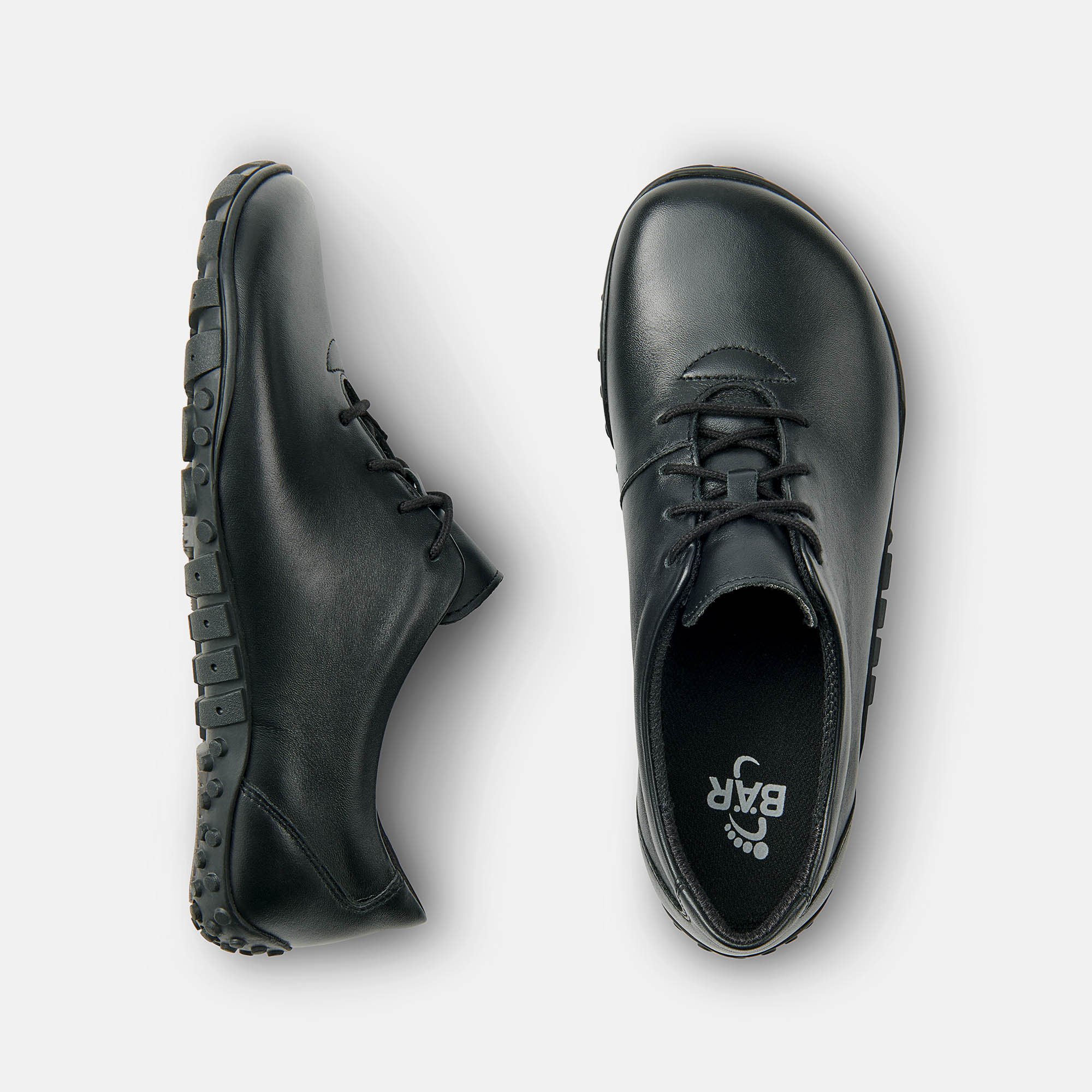 BÄR Schuhe Herrenschuhe Julian in schwarz aus Rindnappaleder - Anlass: Freizeitschuhe (Ansicht von oben) BÄR Schuhe Herrenschuhe Freizeitschuhe Julian schwarz Rindnappaleder Ansicht von oben