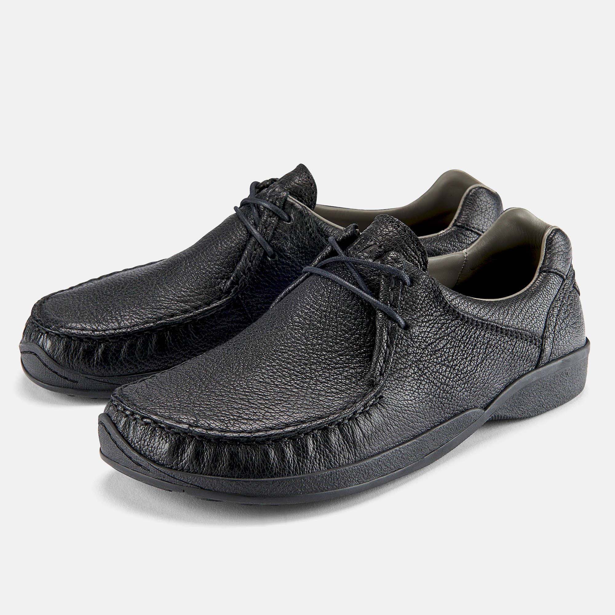 BÄR Schuhe Herrenschuhe Freizeitschuhe Agnello schwarz Mufflonleder Produktbild