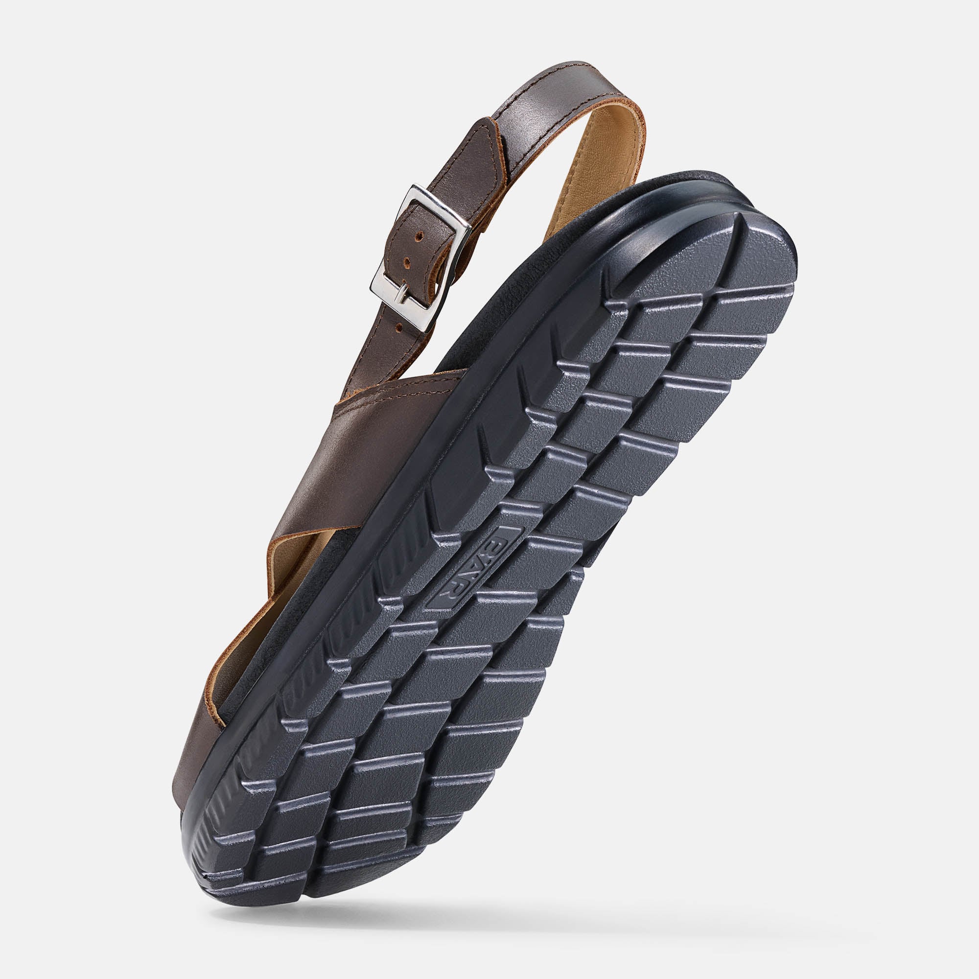 BÄR Schuhe Unisexschuhe Freizeitschuhe Xani dunkelbraun Rindnappaleder gefettet Seitenansicht