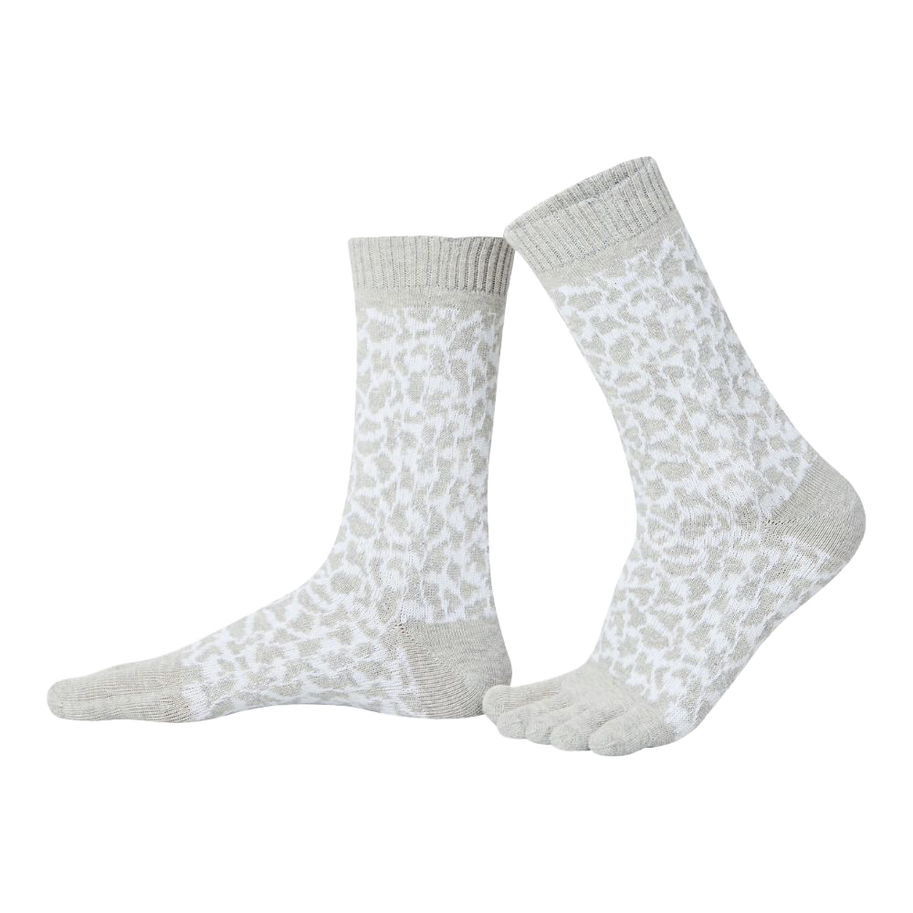 BÄR Schuhe Zehensocken Leopard weiß/grau Hauptbild