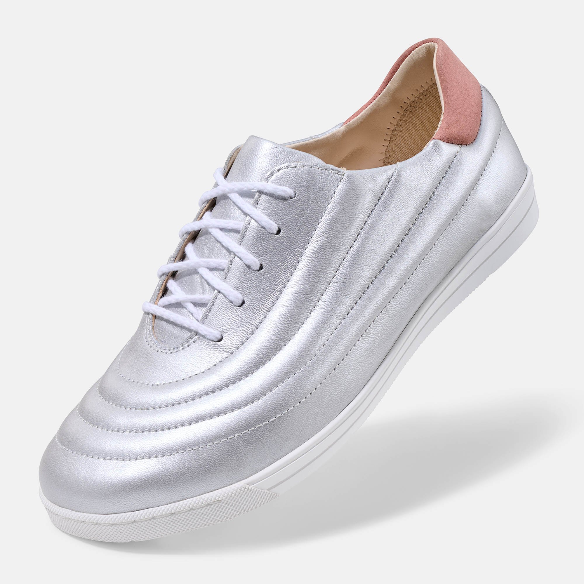 BÄR Schuhe Damenschuhe Harper in silber aus Kalbnubuk, Lammnappa - Anlass: Alltag (Produktbild) BÄR Schuhe Damenschuhe Alltag Harper silber Kalbnubuk, Lammnappa Produktbild