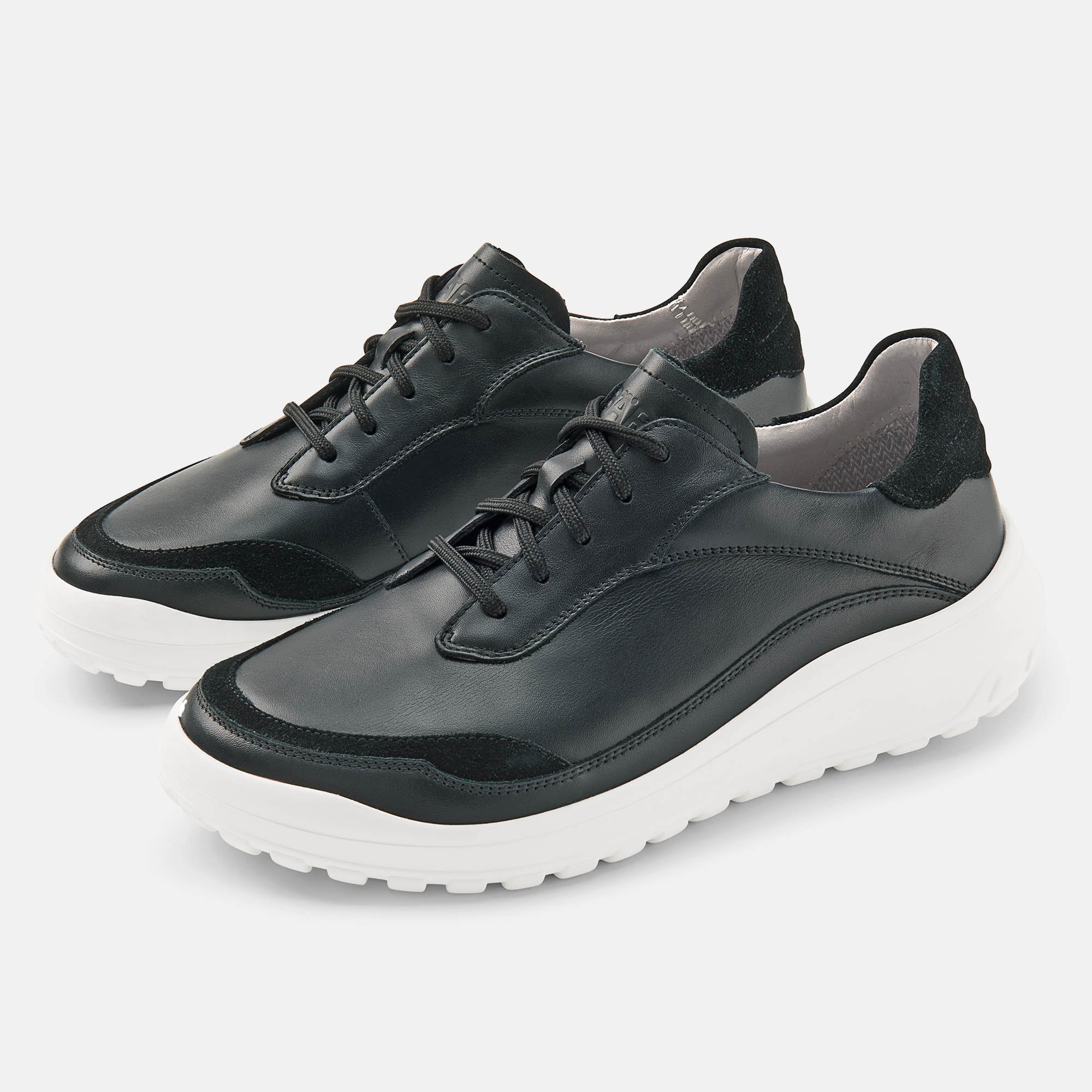 BÄR Schuhe Damenschuhe Quinn in schwarz aus Kalbnappaleder, Kalbveloursleder - Anlass: Alltag (Hauptbild) BÄR Schuhe Damenschuhe Alltag Quinn schwarz Kalbnappaleder, Kalbveloursleder Hauptbild