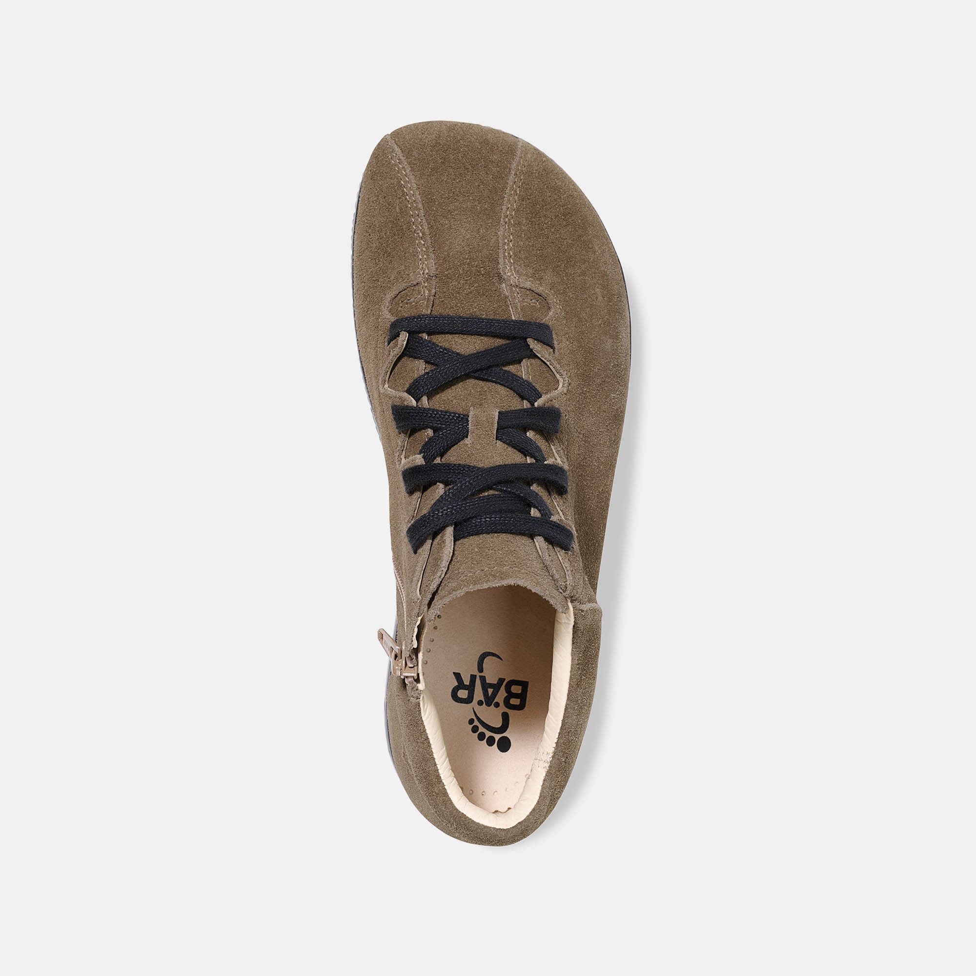 BÄR Schuhe Damenschuhe Freizeitschuhe Lina schlamm Kalbveloursleder Ansicht von oben