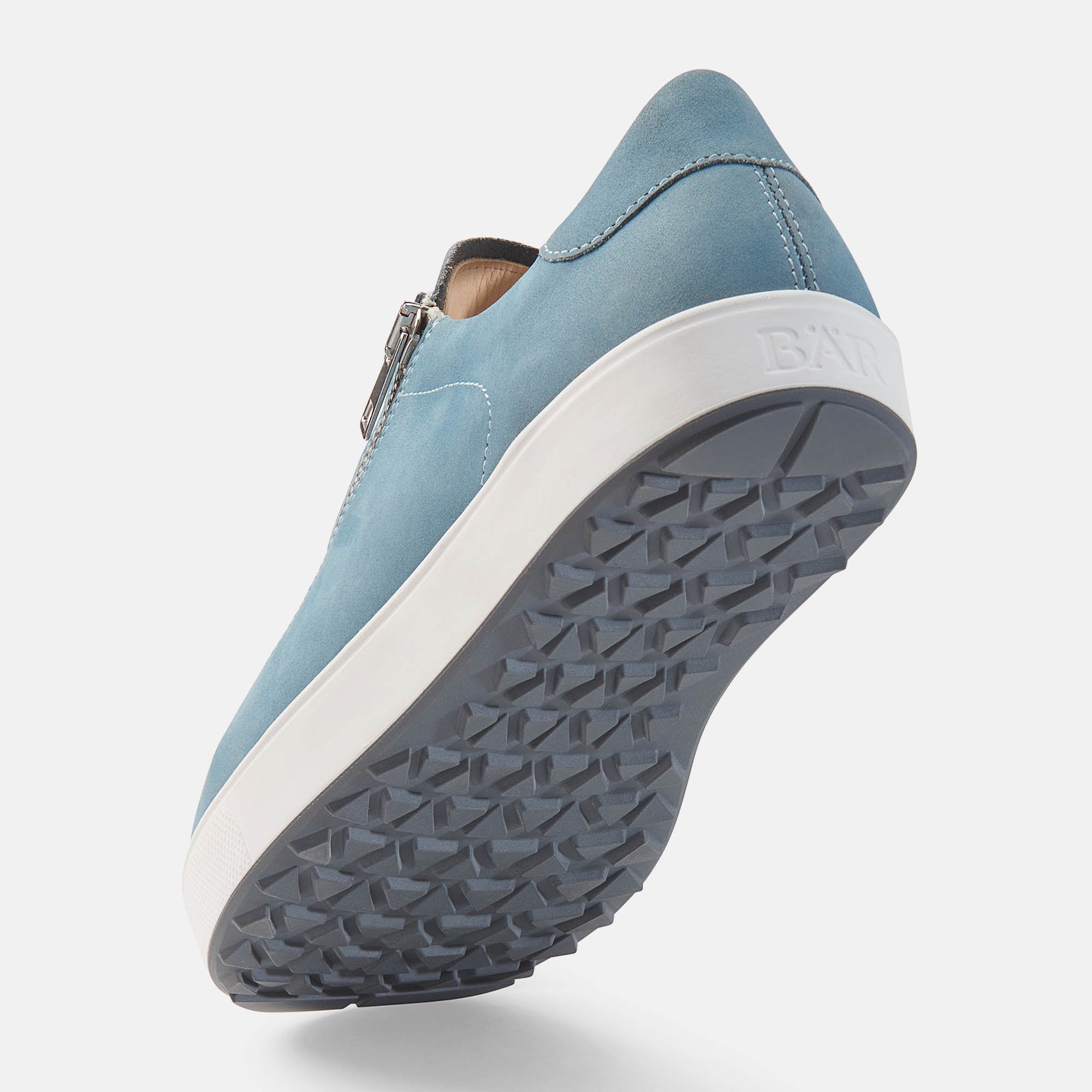 BÄR Schuhe Damenschuhe Margot in sky aus Kalbnubukleder - Anlass: Freizeitschuhe (Seitenansicht) BÄR Schuhe Damenschuhe Freizeitschuhe Margot sky Kalbnubukleder Seitenansicht