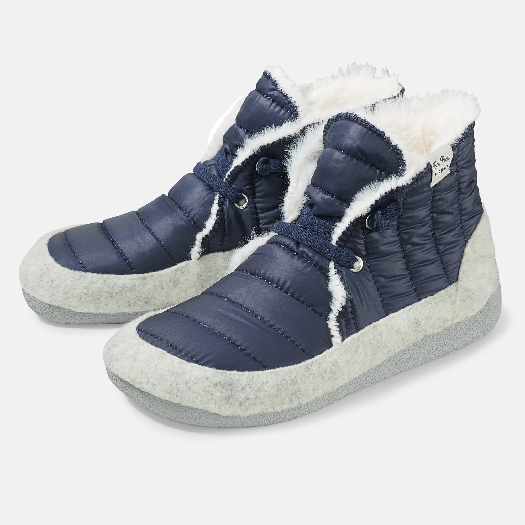 BÄR Schuhe Damenschuhe Mady in blau/beige aus Polyester - Anlass: Hausschuhe (Hauptbild) BÄR Schuhe Damenschuhe Hausschuhe Mady blau/beige Polyester Hauptbild