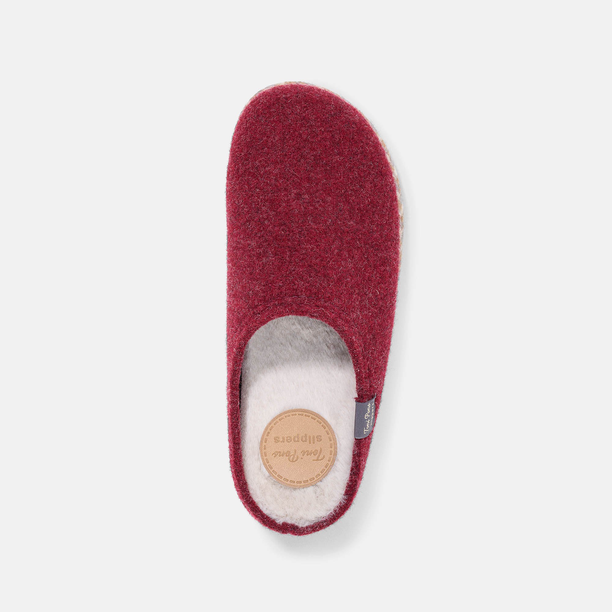 BÄR Schuhe Damenschuhe Deli in bordeaux - Anlass: Hausschuhe (Ansicht von oben) BÄR Schuhe Damenschuhe Hausschuhe Deli bordeaux Ansicht von oben
